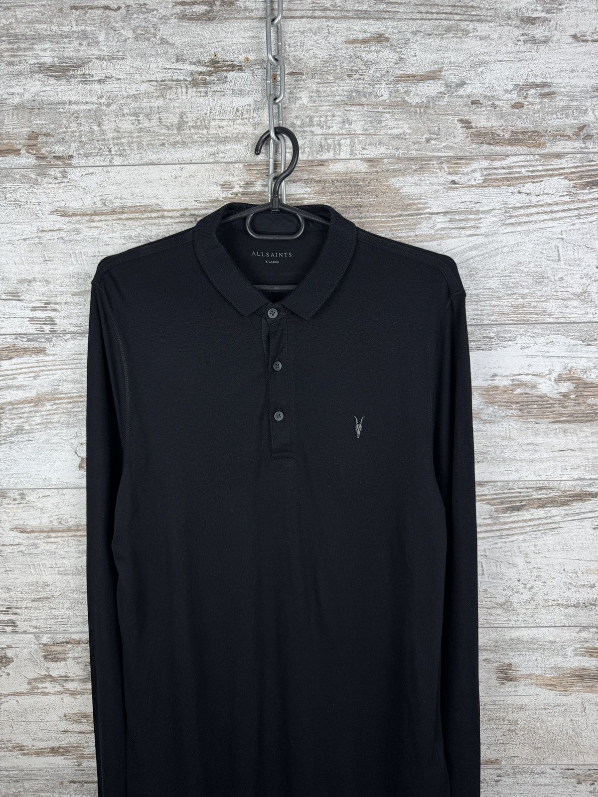 Allsaints Vintage AllSaints parlour ls polo long-sleeve T-shirt tee Size US XL / EU 56 / 4 - 3 Thumbnail