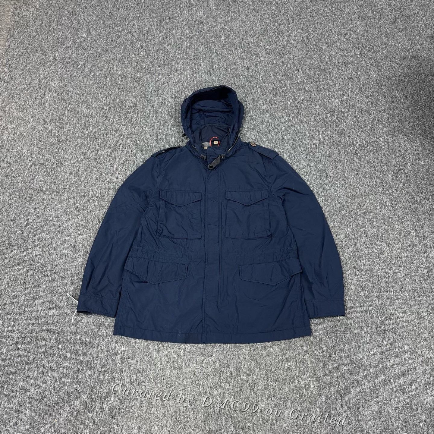 Burberry Burberry XL Blue Hooded Pocket Jacket Size US XL / EU 56 / 4 - 1 Thumbnail