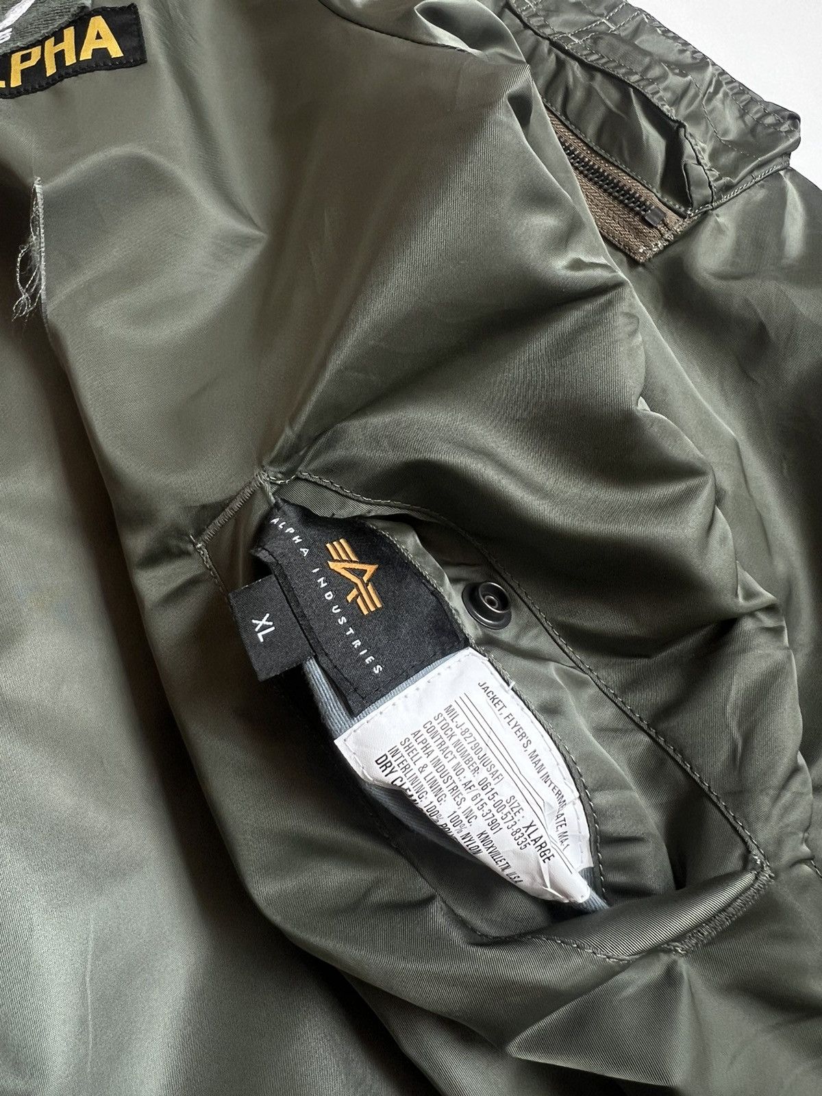 Alpha Industries Vintage Alpha Industries Knoxville Military Bomber Jacket Size US XL / EU 56 / 4 - 7 Thumbnail