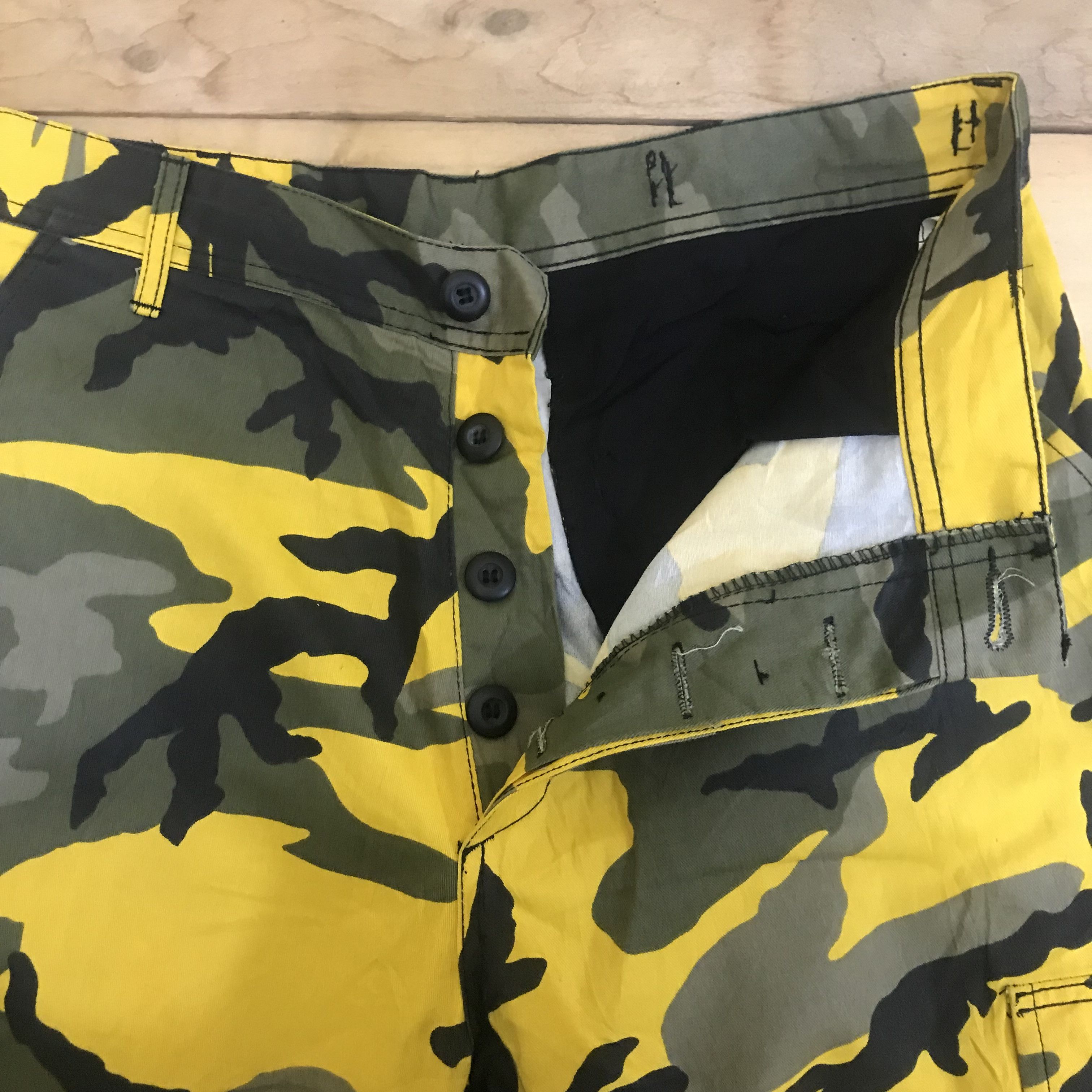 Vintage X269 RARE! VTG ARMY CAMO UTILITY CARGO PANTS Size US 31 - 3 Thumbnail