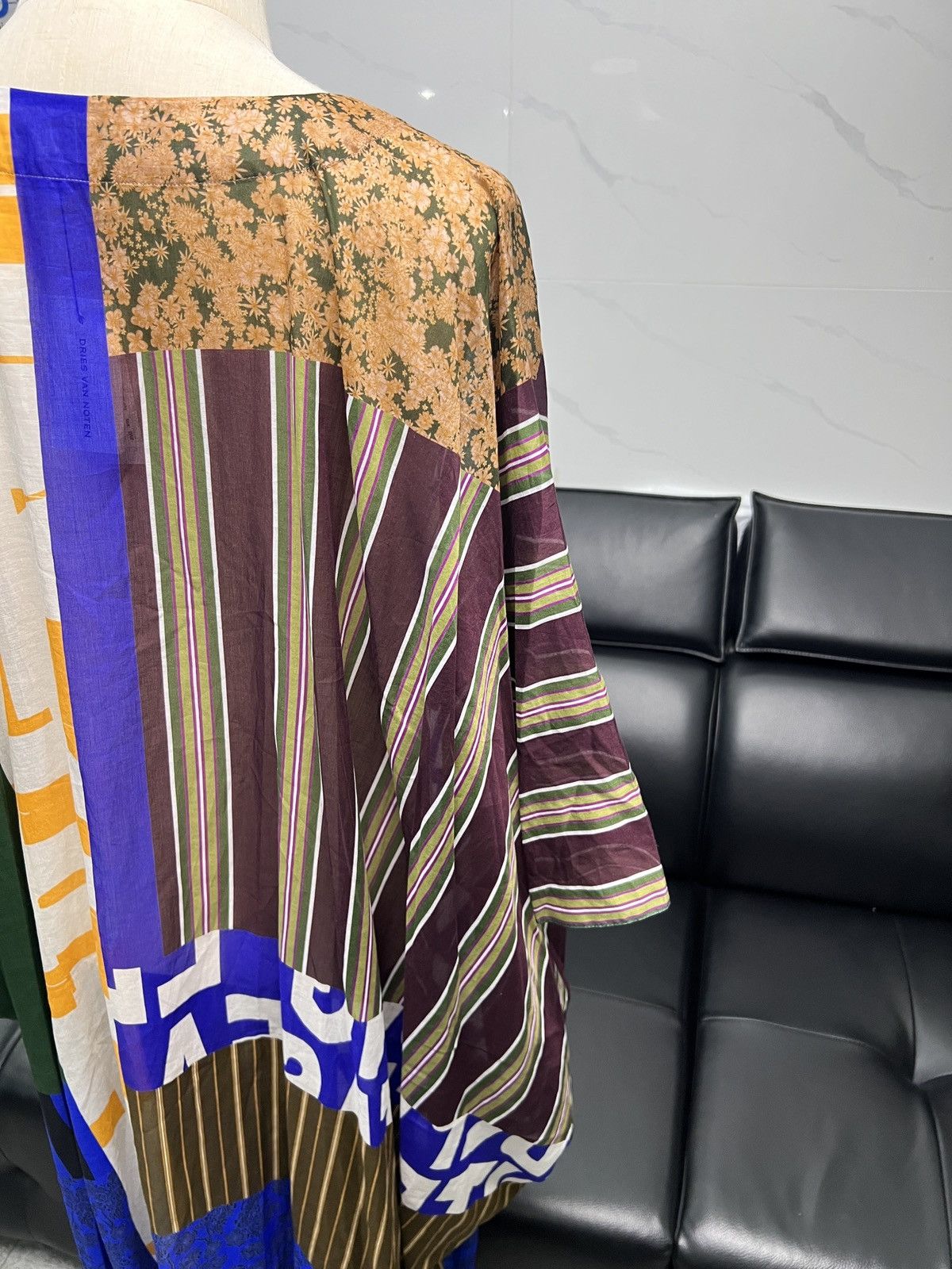 Dries Van Noten Dries Van Noten SS23 Patchwork Print Kaftan Dress Size ONE SIZE - 11 Thumbnail