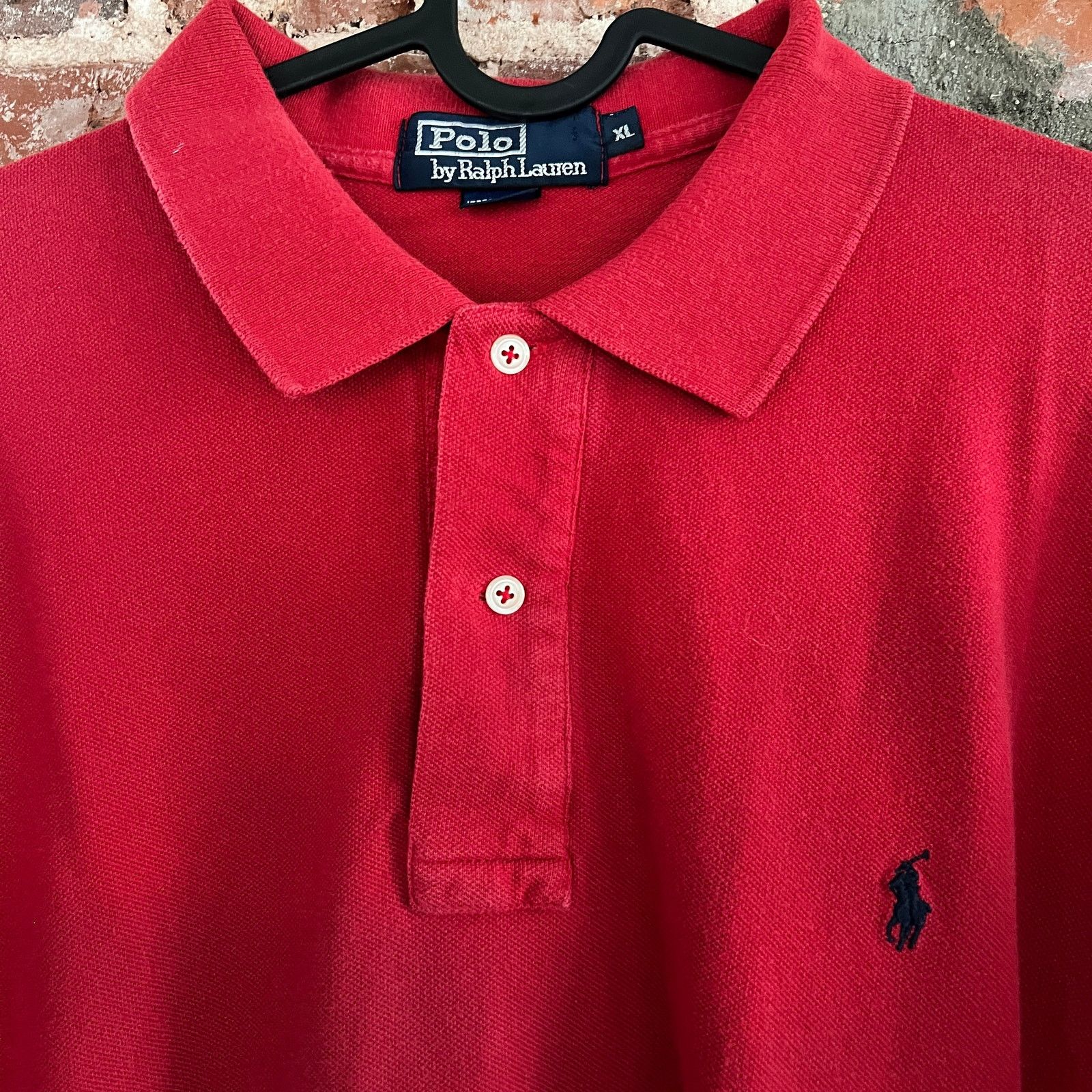 Polo Ralph Lauren VTG Polo Ralph Lauren MADE IN USA Red Polo Shirt XL 24x31 Size US XL / EU 56 / 4 - 1 Preview