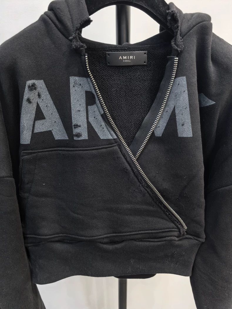 Amiri Amiri black hooded sweatshirt-2506 Size US XS / EU 42 / 0 - 2 Thumbnail