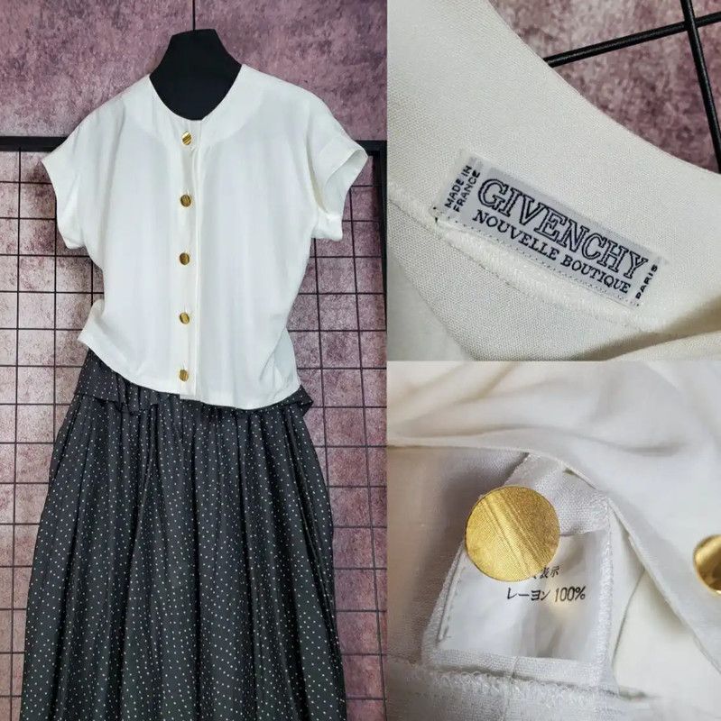 Givenchy Givenchy Summer White Short Sleeve Cardigan 0089 Size M / US 6-8 / IT 42-44 - 1 Thumbnail
