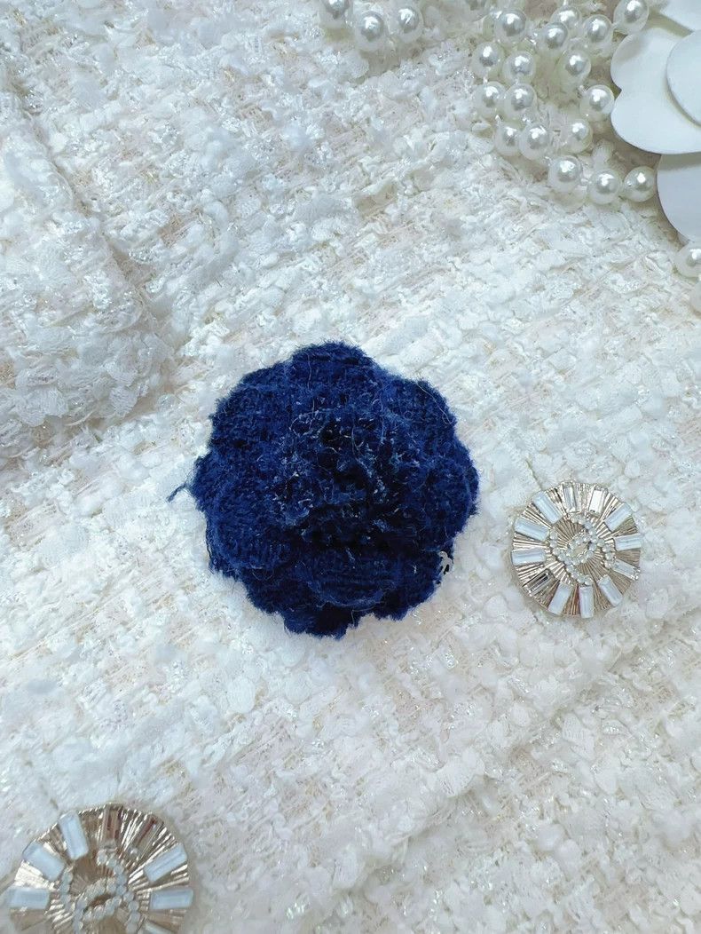 Chanel Chanel 15A Mini Blue Camellia Brooch Size ONE SIZE - 5 Thumbnail