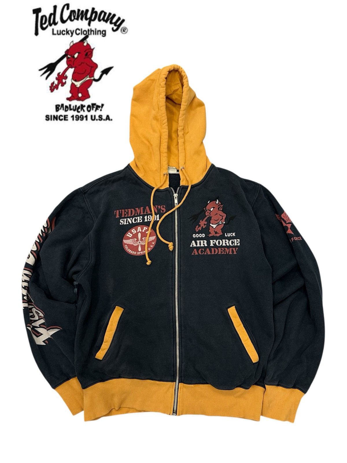 Tedman TedMan Ted Company Fightin Devils US Air Force Zipper Hoodie Size US L / EU 52-54 / 3 - 1 Thumbnail