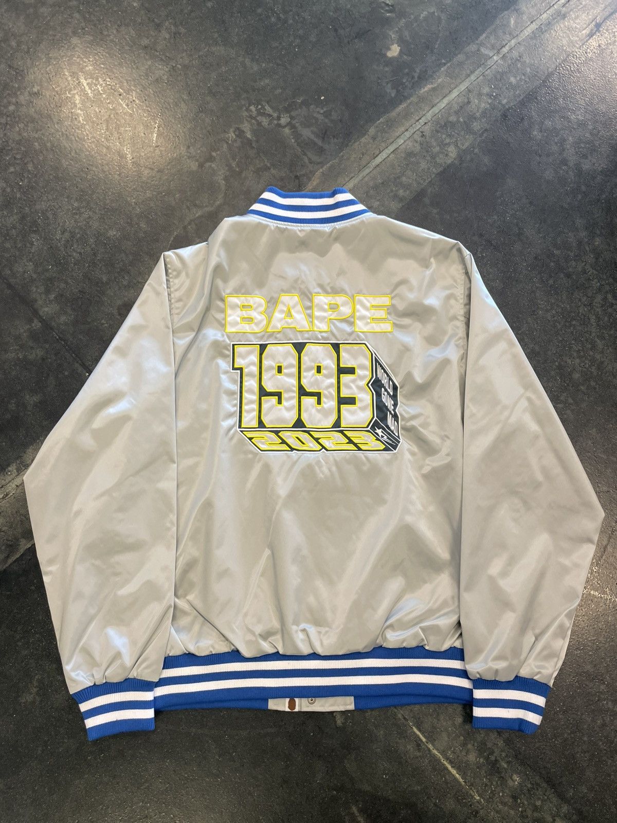 Bape Bape Nylon Varsity Jacket Size US XXL / EU 58 / 5 - 2 Thumbnail