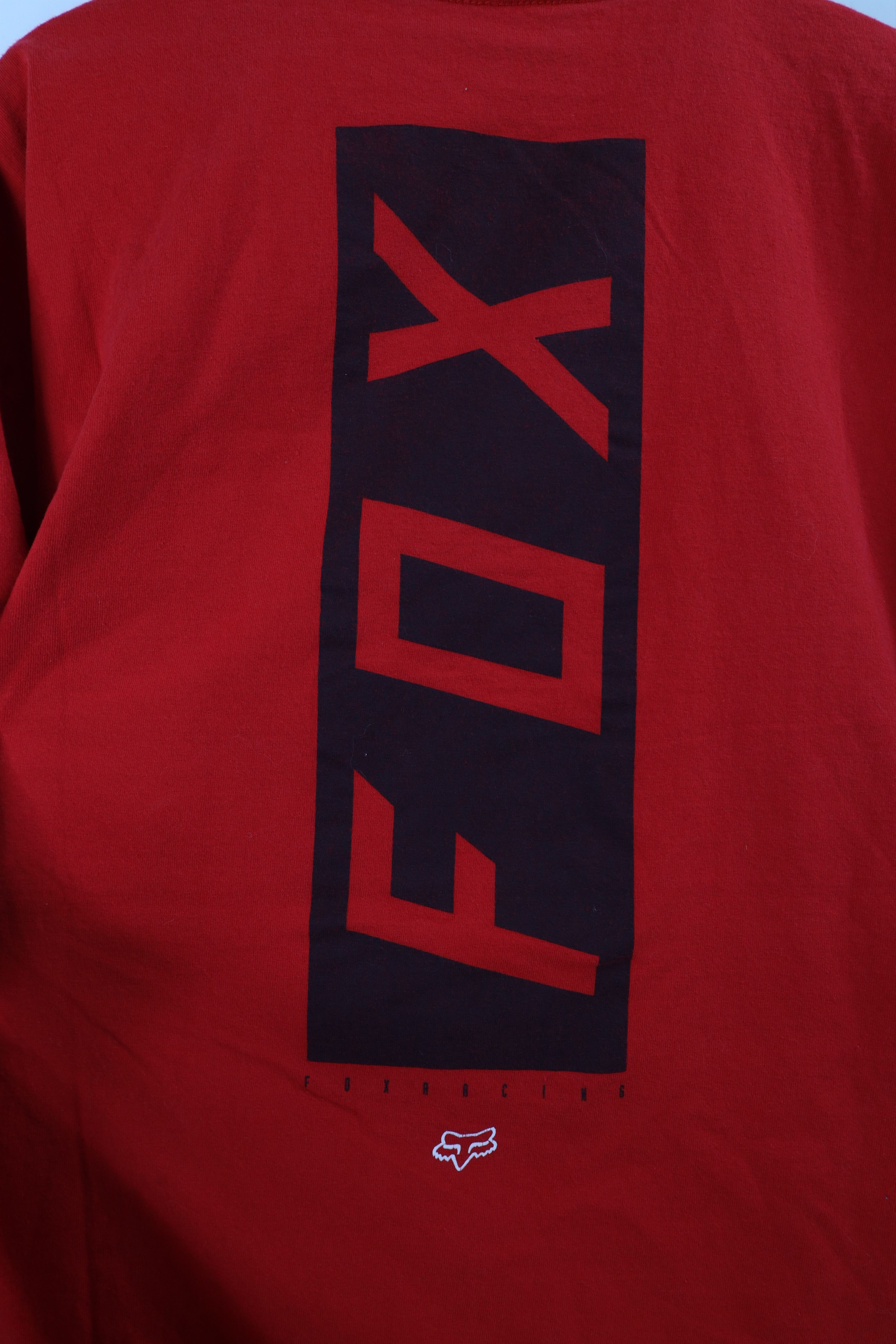 Fox Racing × Vintage Vintage Fox Racing Spell Box Logo Short Sleeve T-Shirt Red Size US XL / EU 56 / 4 - 10 Thumbnail