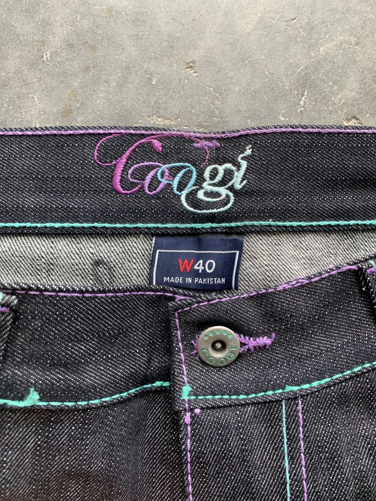 Coogi × JNCO × Vintage Crazy BNWT Vintage Y2K Baggy Coogi Jean Shorts Size US 40 / EU 56 - 7 Thumbnail