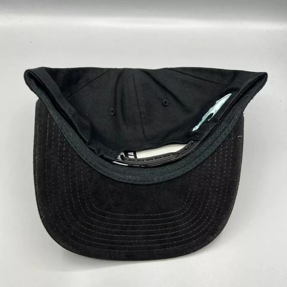 Other Wavy Brand Hat Men Black Surf Embroidered Snap Back Cap Size ONE SIZE - 5 Thumbnail