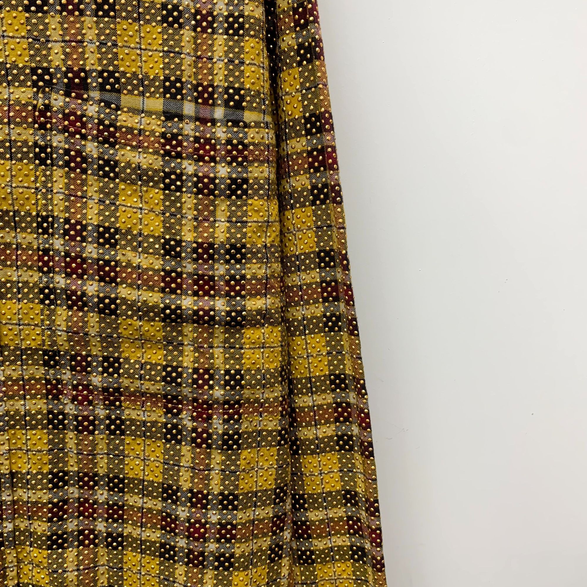 Faith Connexion Faith Connexion Yellow Beaded Checkered Oversize Shirt Long- Size S / US 4 / IT 40 - 6 Thumbnail