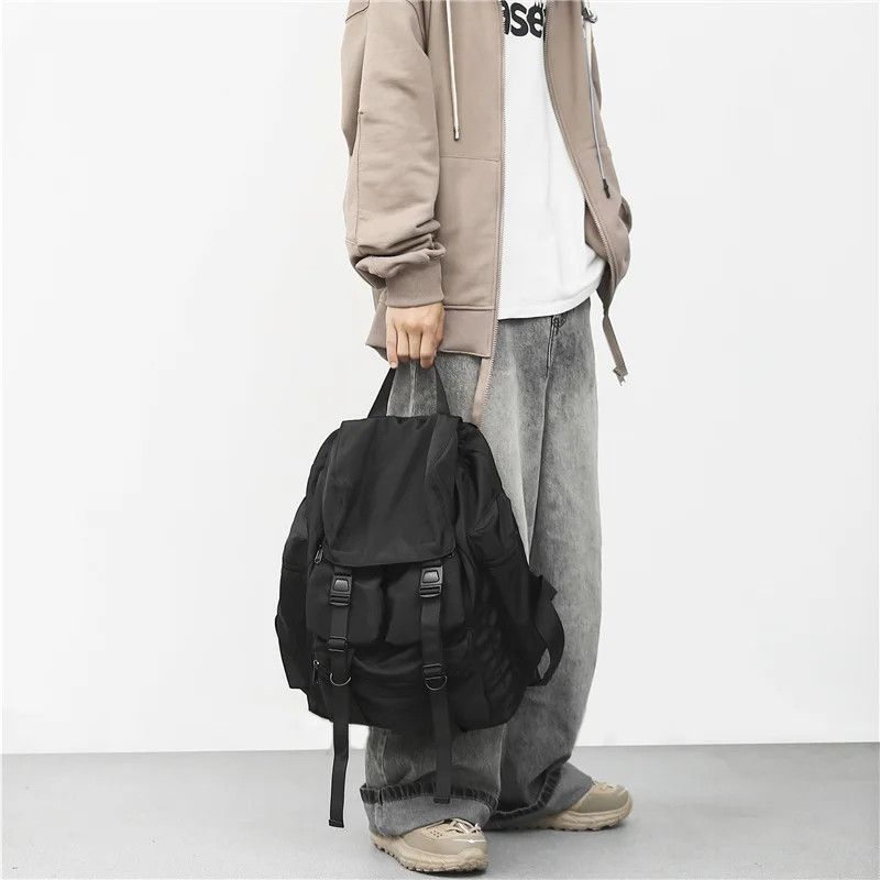 Japanese Brand Harajuku Large Capacity Nylon Backpack Size ONE SIZE - 4 Thumbnail