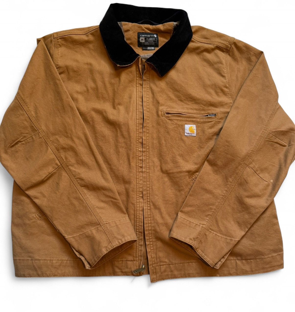 Carhartt Carhartt Relaxed Fit BRN Men’s XL Lined Corduroy Collar Size US XXL / EU 58 / 5 - 1 Thumbnail