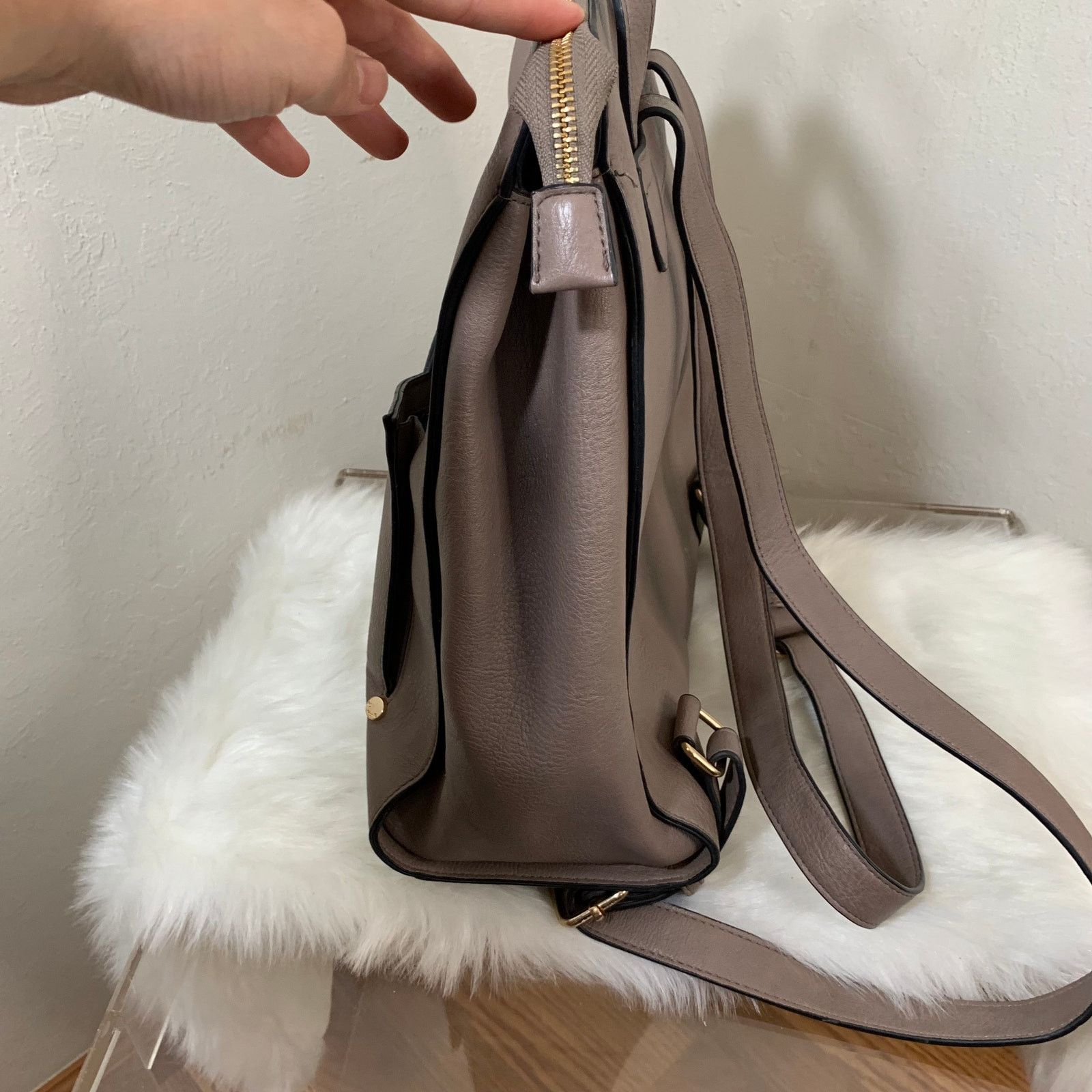 Dune London Dune London Womens Backpack Brown Faux Leather with Wallet Size ONE SIZE - 5 Thumbnail
