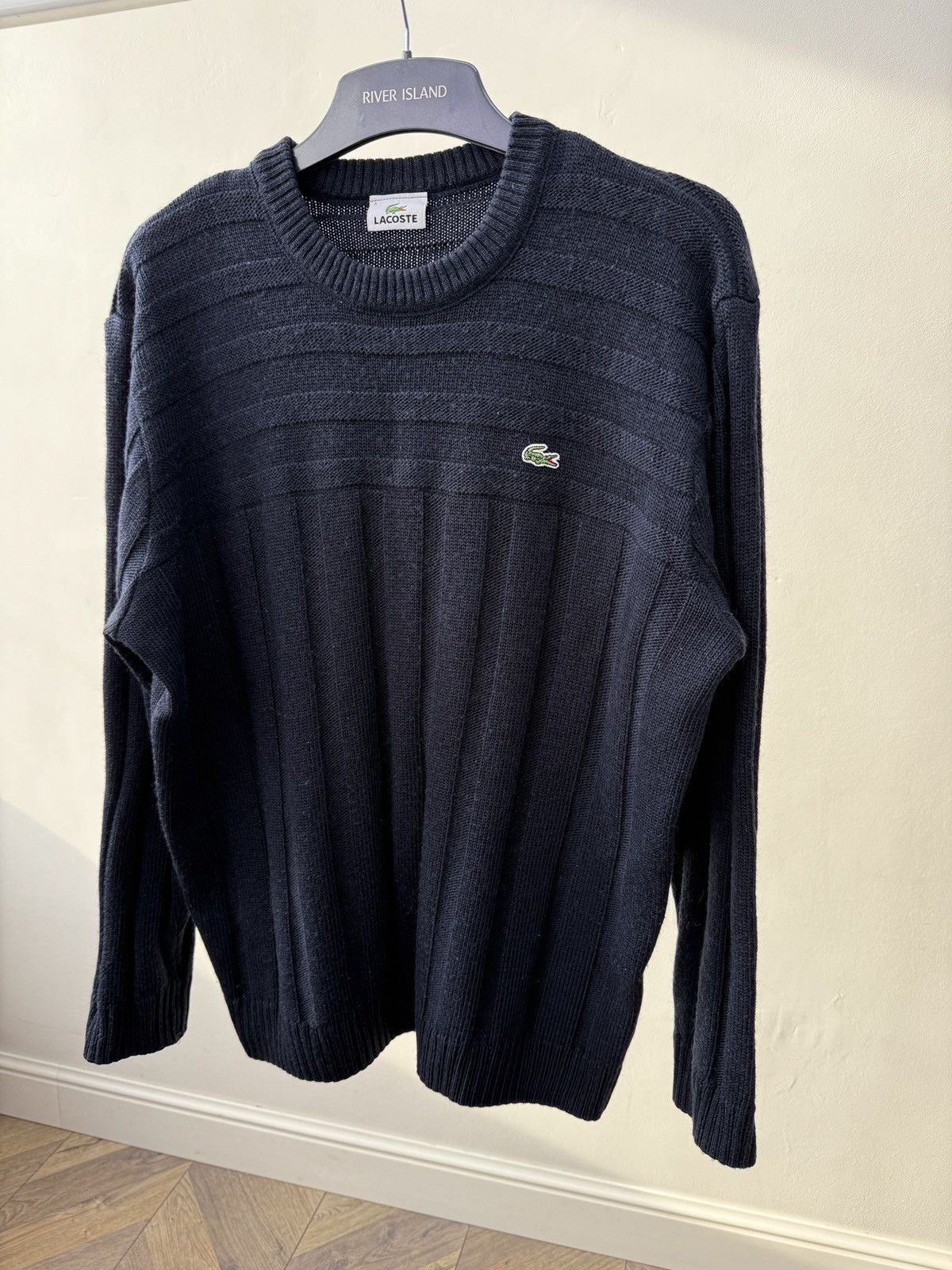 Lacoste Vintage Lacoste wool knit Baggy 90s sweater Size US L / EU 52-54 / 3 - 3 Thumbnail