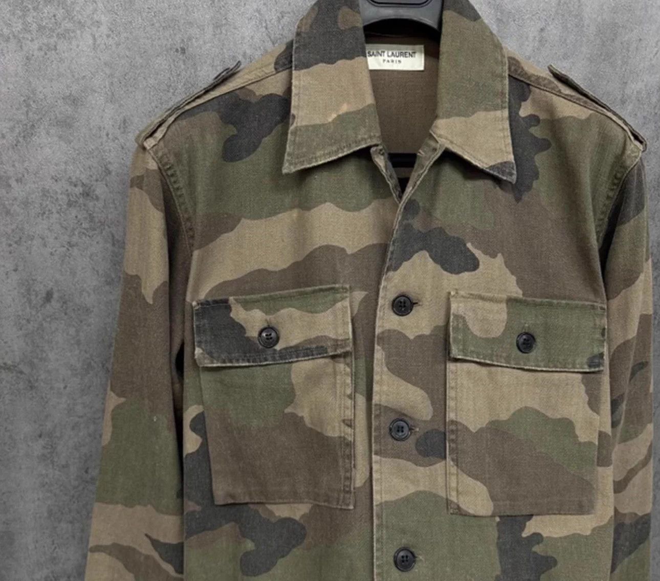 Saint Laurent Paris 99% New YSL/Saint Laurent Camouflage Jacket/SK150/M Size US M / EU 48-50 / 2 - 2 Thumbnail