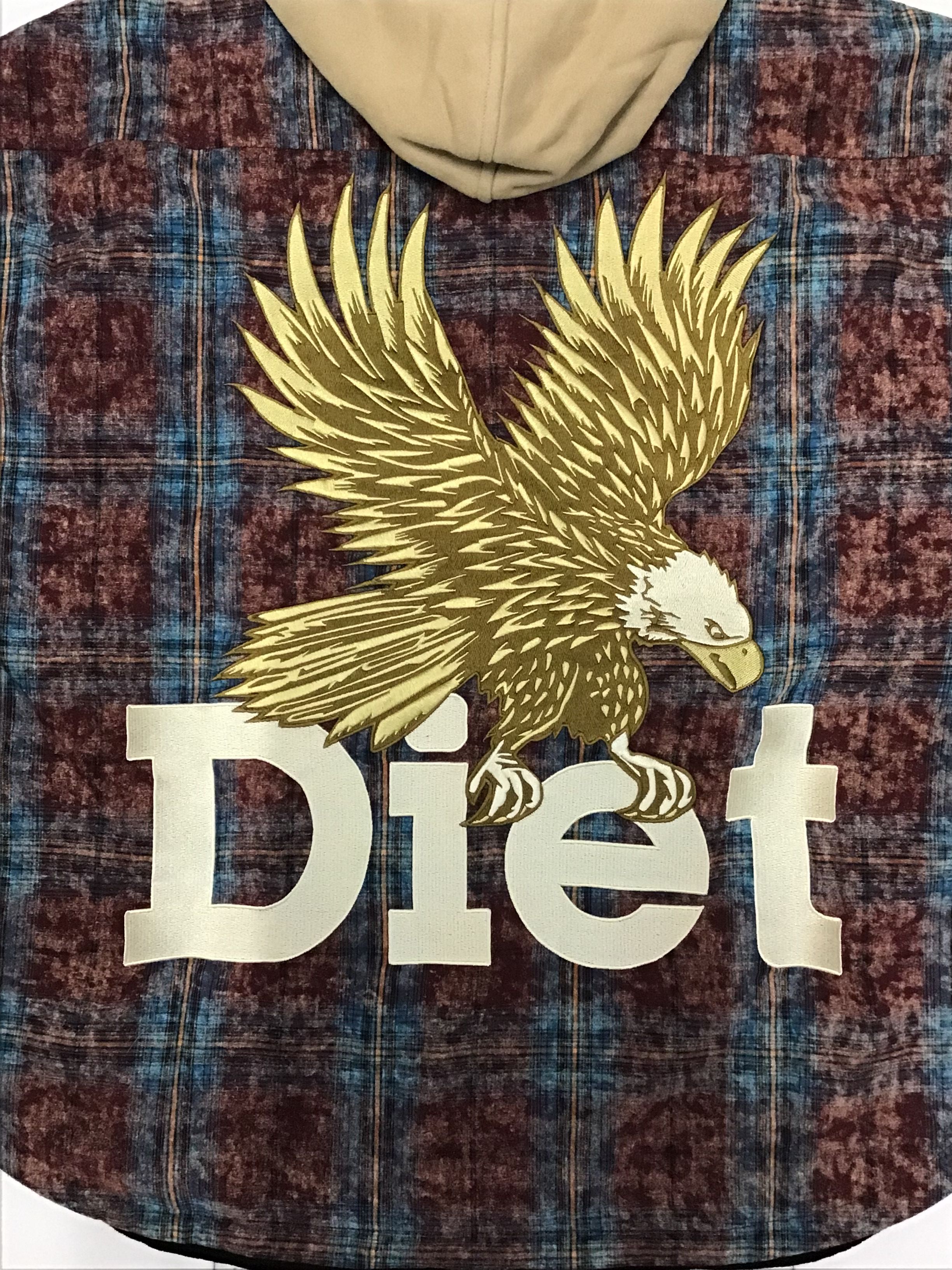 Diet Starts Monday DIET STARTS MONDAY Eagle Hooded Flannel Size US XL / EU 56 / 4 - 6 Thumbnail