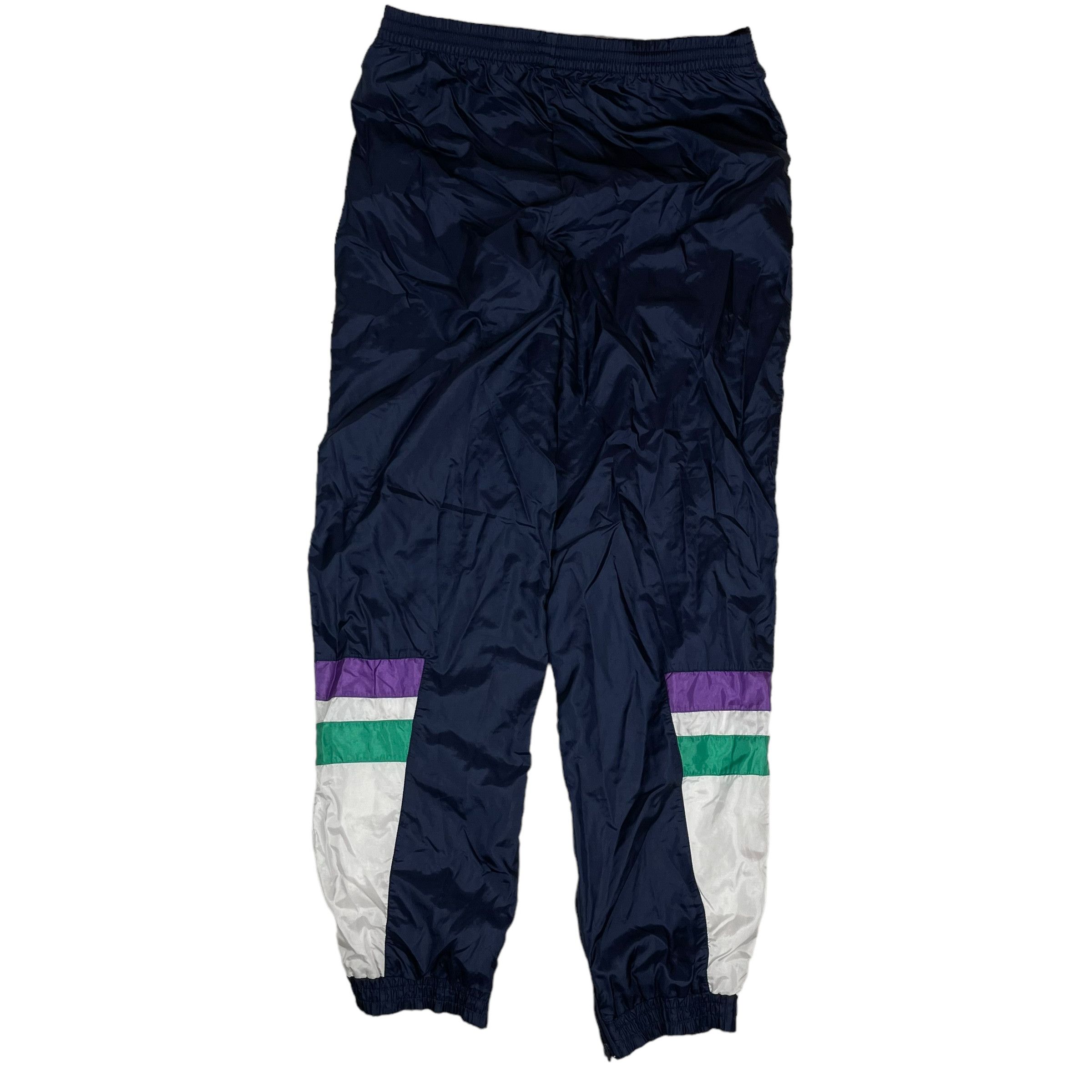 Adidas × Vintage Vintage Adidas Men's Navy Nylon Embroidered Logo Track Pants Size US 30 / EU 46 - 6 Thumbnail