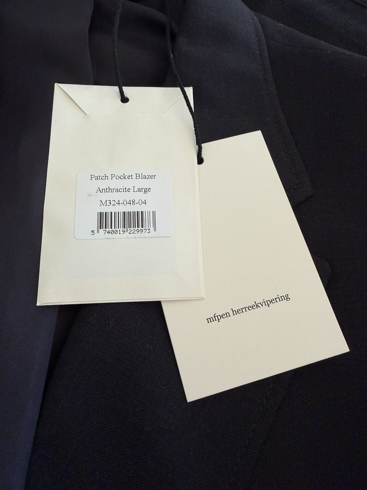 Mfpen Patch Pocket Blazer - Anthracite Size 42R - 4 Thumbnail