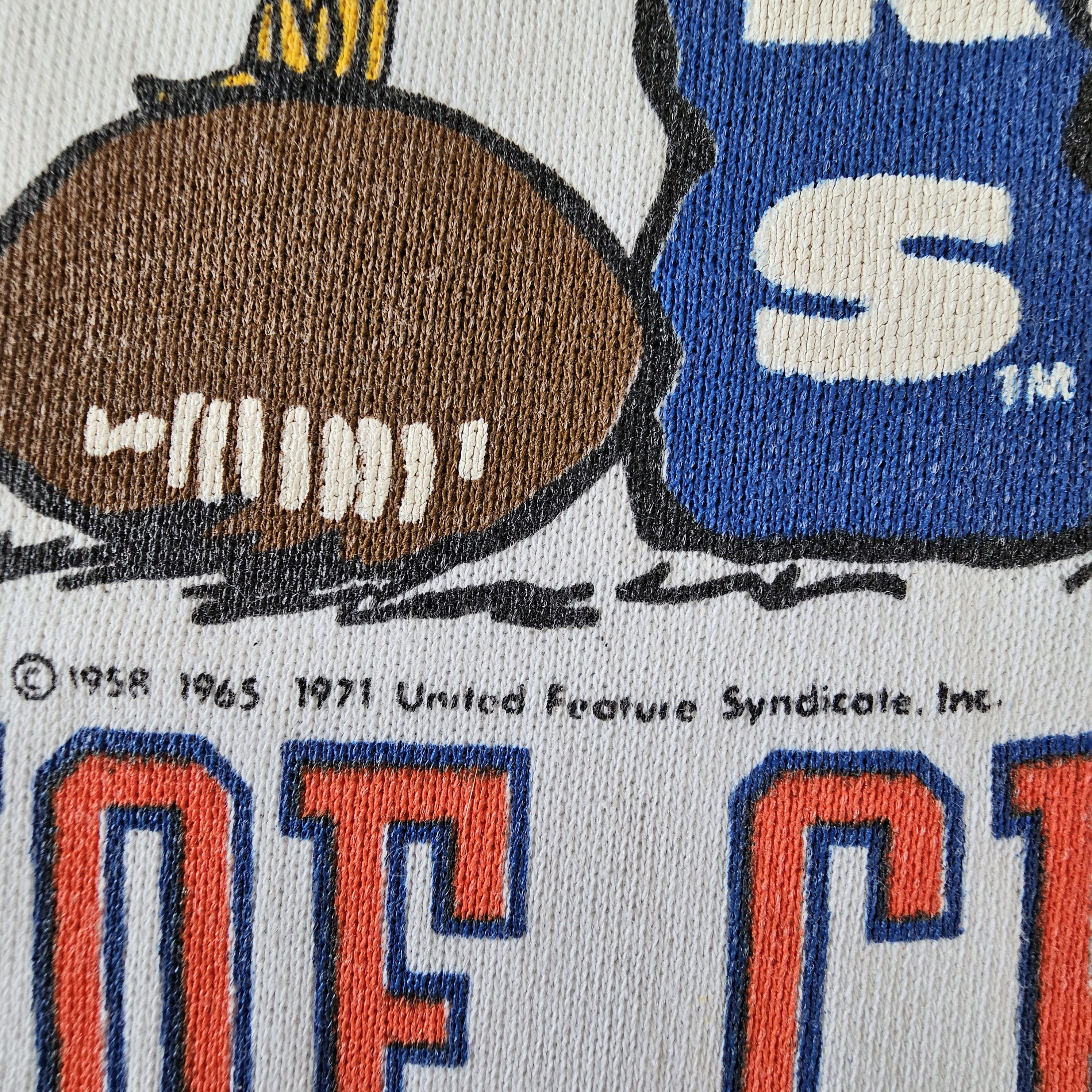 NFL × Peanuts Vintage 1971 Peanuts Snoopy Joe Chicago Bears crewneck Size US XL / EU 56 / 4 - 3 Thumbnail