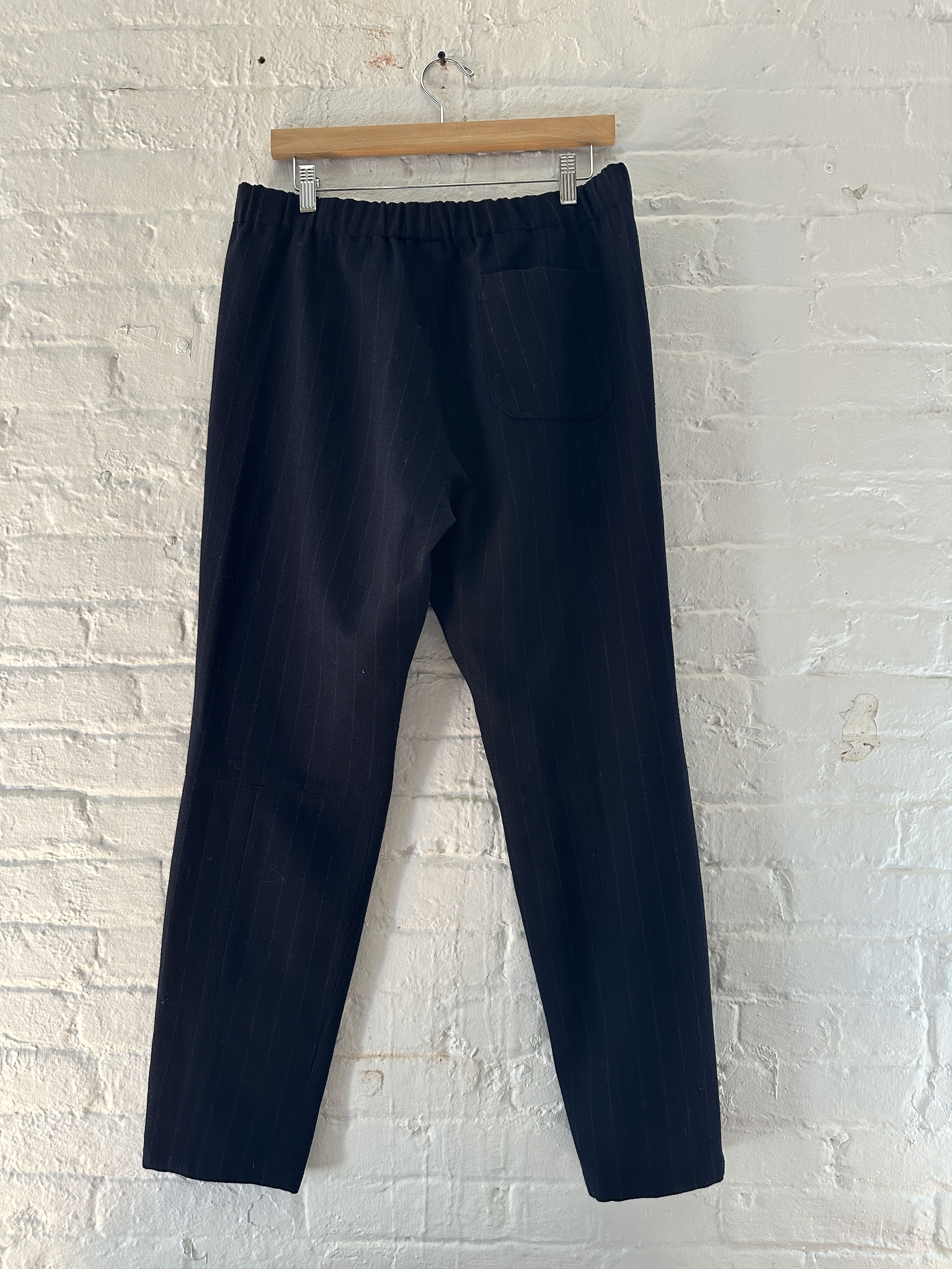 Dries Van Noten Dries Van Noten Pinstriped Wool Lounge Trousers Size US 36 / EU 52 - 4 Thumbnail
