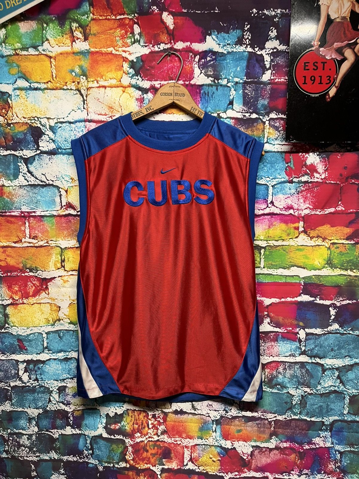 Nike Nike Center Swoosh Cubs Jersey Reversible L Size US L / EU 52-54 / 3 - 3 Thumbnail