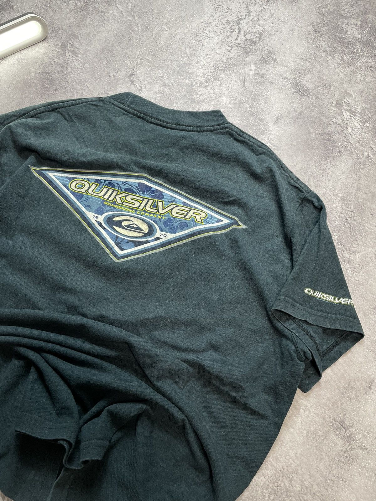 Quiksilver Vtg 90s Quiksilver Faded Surf Skate Single Stitch Tee M Size US M / EU 48-50 / 2 - 2 Thumbnail