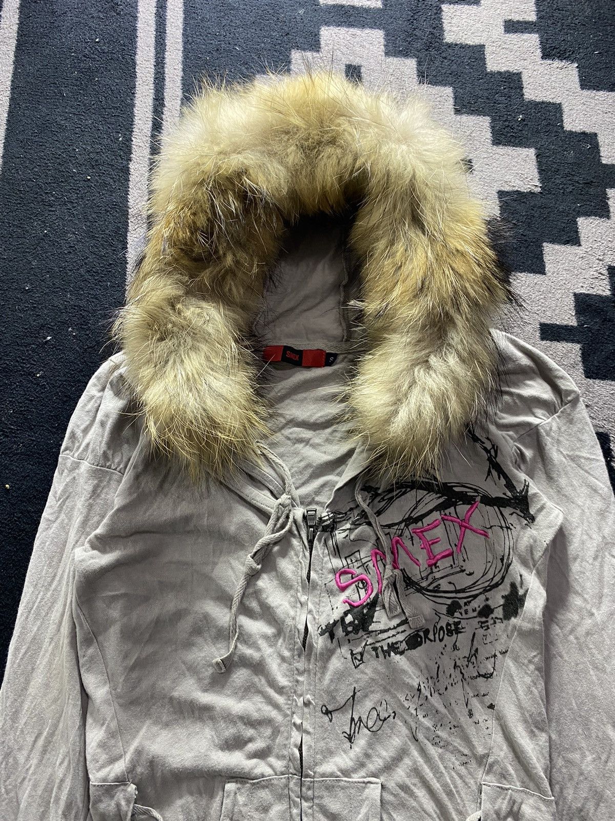 If Six Was Nine × Japanese Brand × Le Grande Bleu (L.G.B.) Japanese smex faux fur hoodie Size US S / EU 44-46 / 1 - 3 Thumbnail