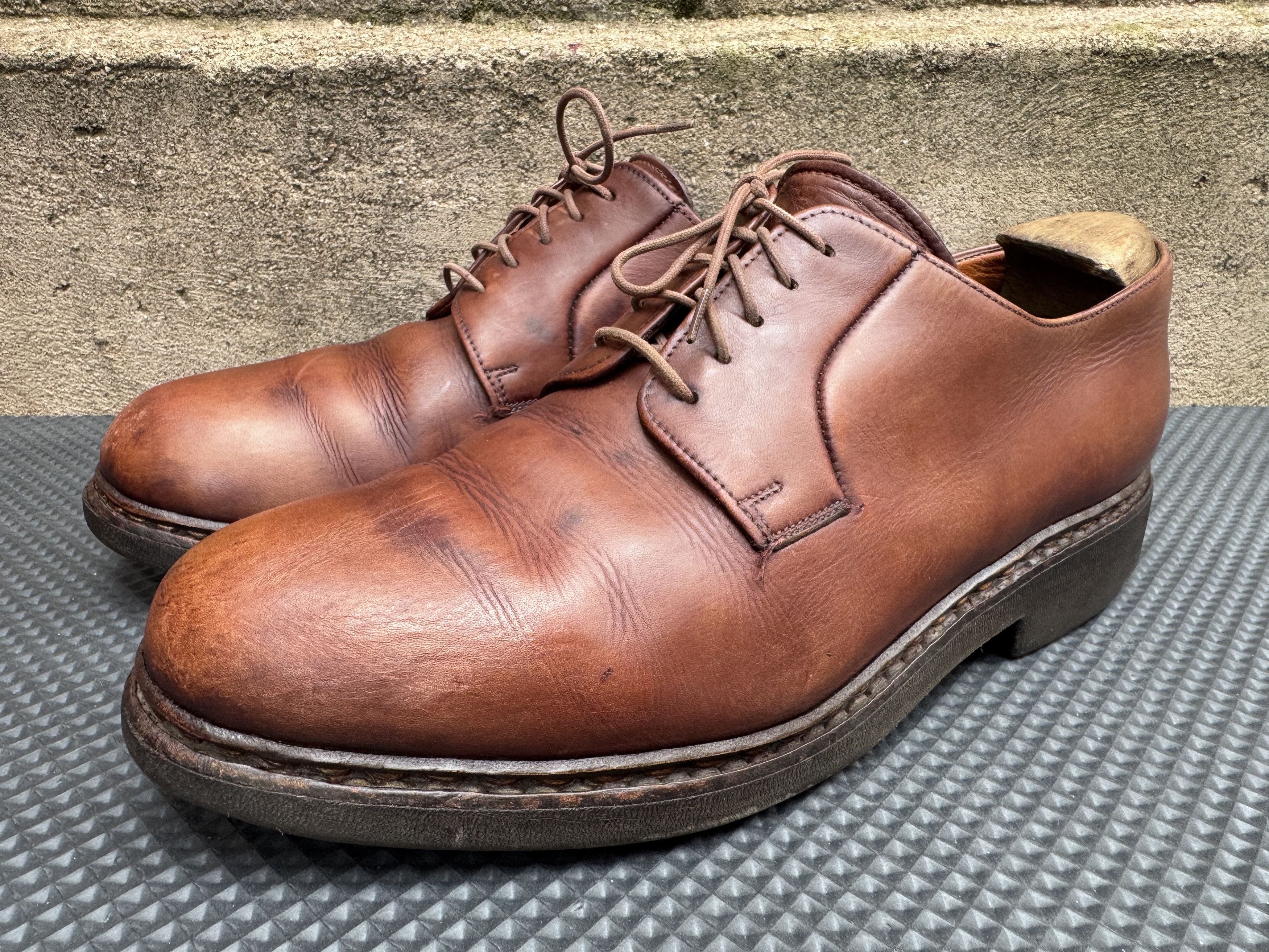 Paraboot Paraboot Vintage Avignon Griff Men's Brown Leather Derby Size US 10 / EU 43 - 1 Thumbnail