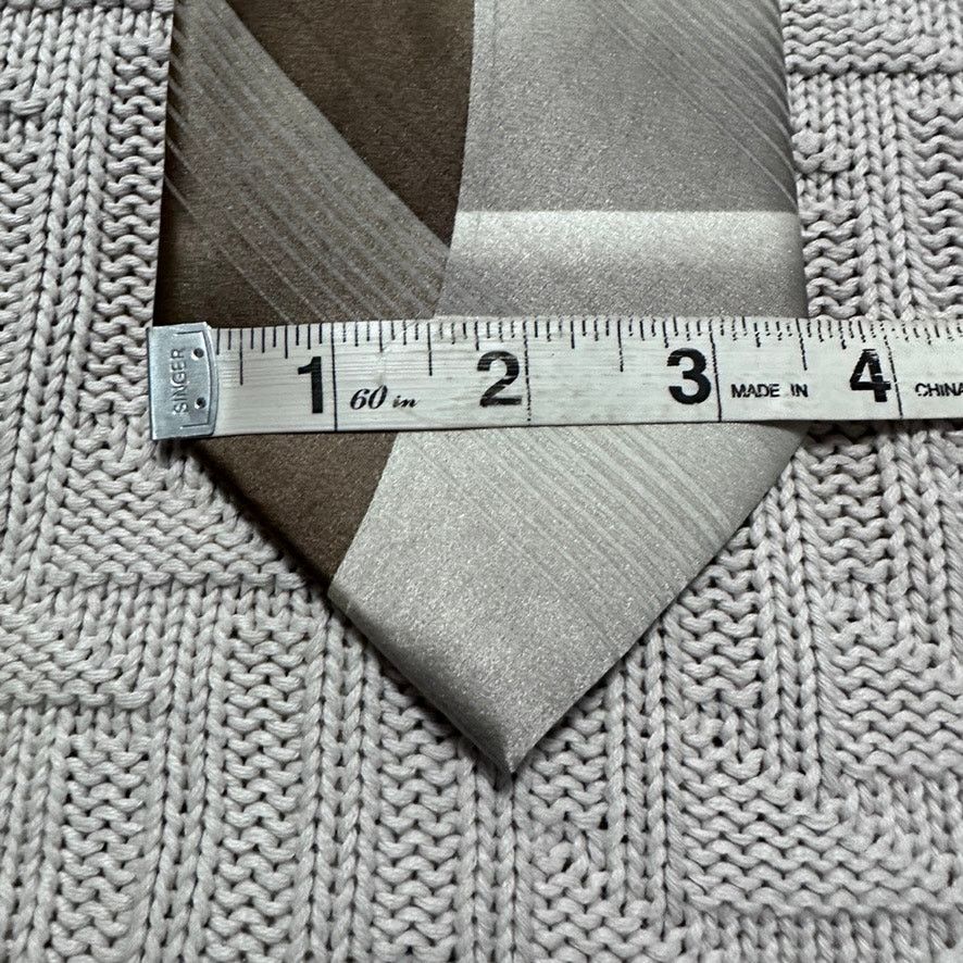 Oleg Cassini Oleg Cassini gold bronze metallic silk tie Size ONE SIZE - 4 Thumbnail