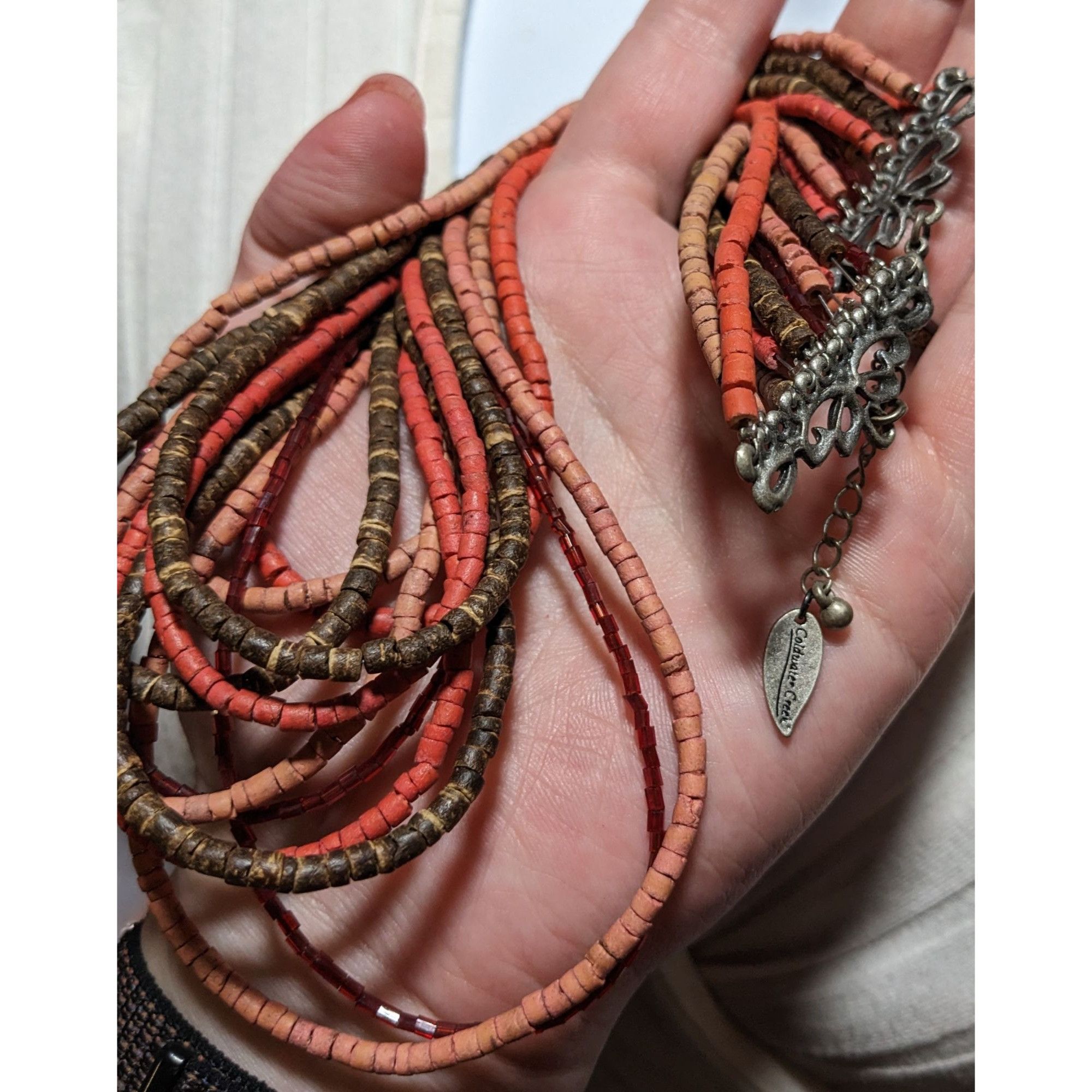 Coldwater Creek Coldwater Creek Multicolor Beaded Layered Necklace Size ONE SIZE - 4 Thumbnail