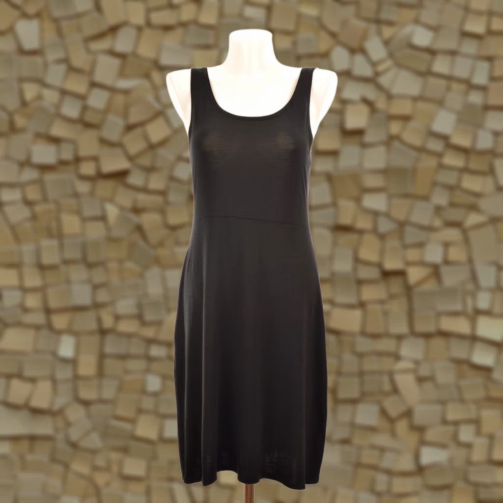Vintage Gudrun Sjoden Micromodal Black Sleeveless Dress S Maxi? Wait. Size S / US 4 / IT 40 - 1 Thumbnail