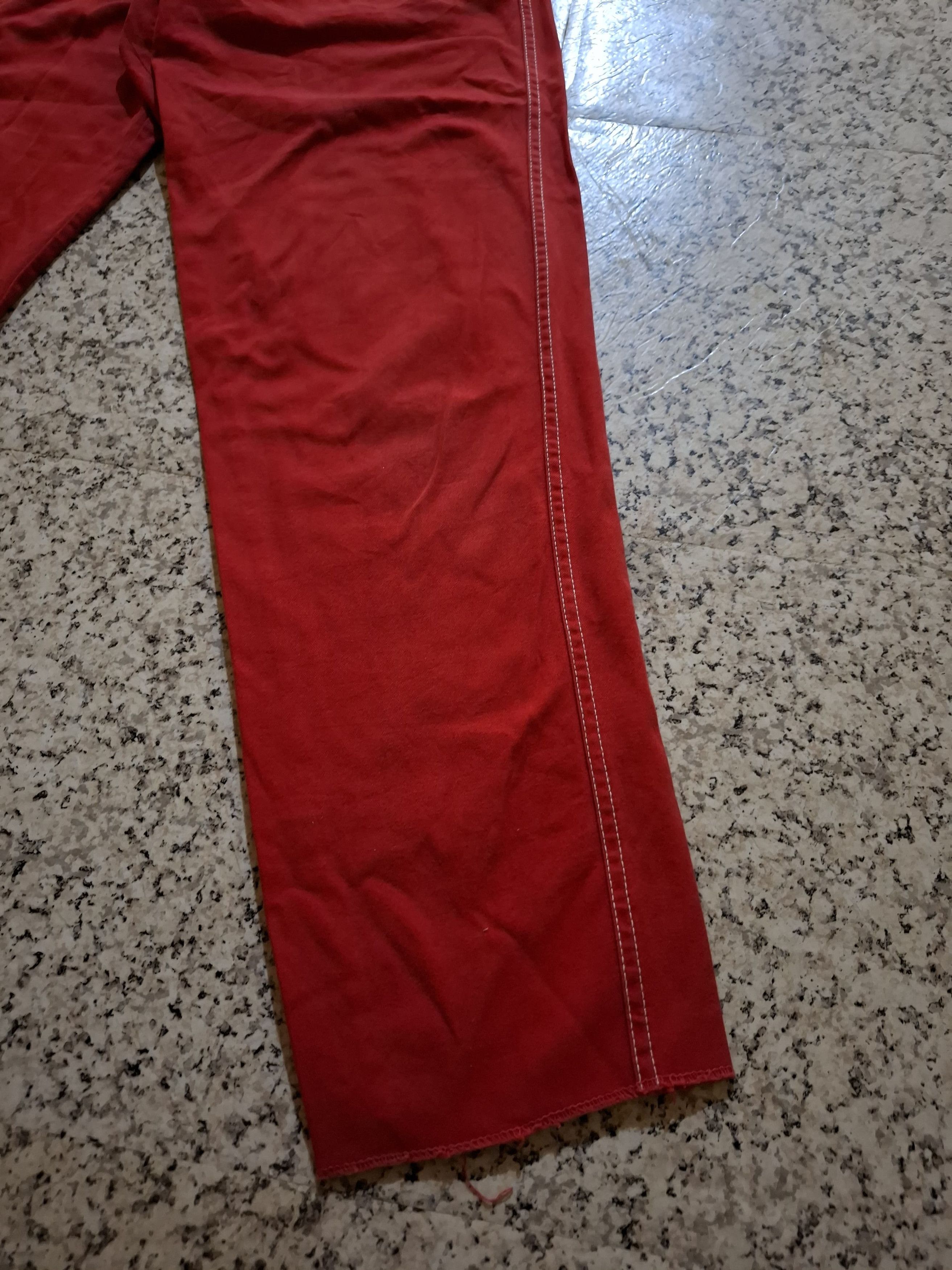 45rpm Vintage 45RPM Studio & Co. Red Canvas Painter Pants RARE Size 25" / US 0 / IT 36 - 4 Thumbnail