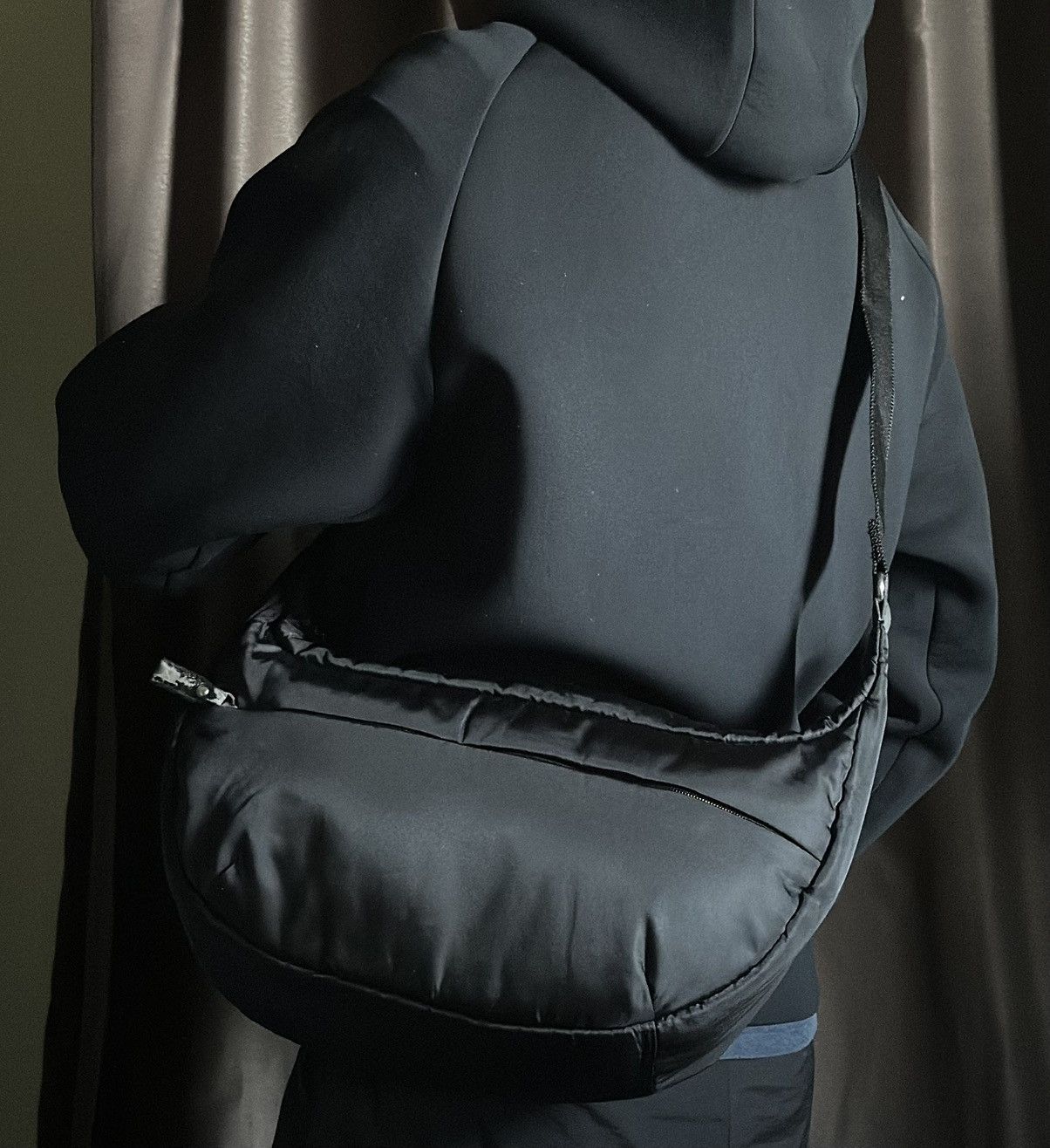 Avant Garde x Bag Uniqlo Nylon Crossbody Bag in Black, Men's