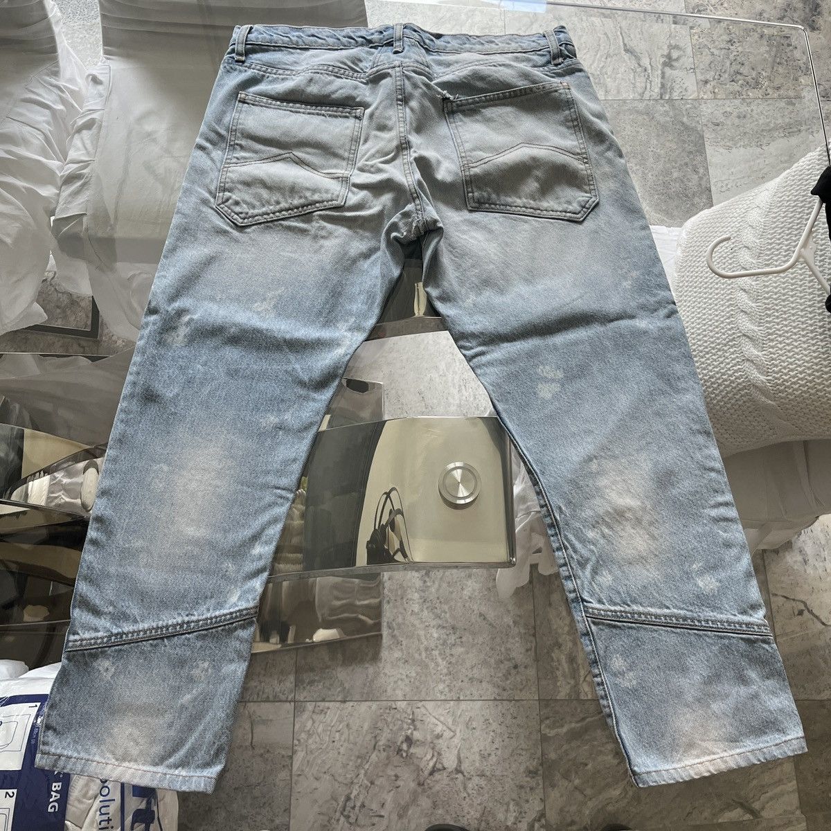 Rhude Rhude Bleach Washed Denim Jeans Size US 34 / EU 50 - 2 Thumbnail
