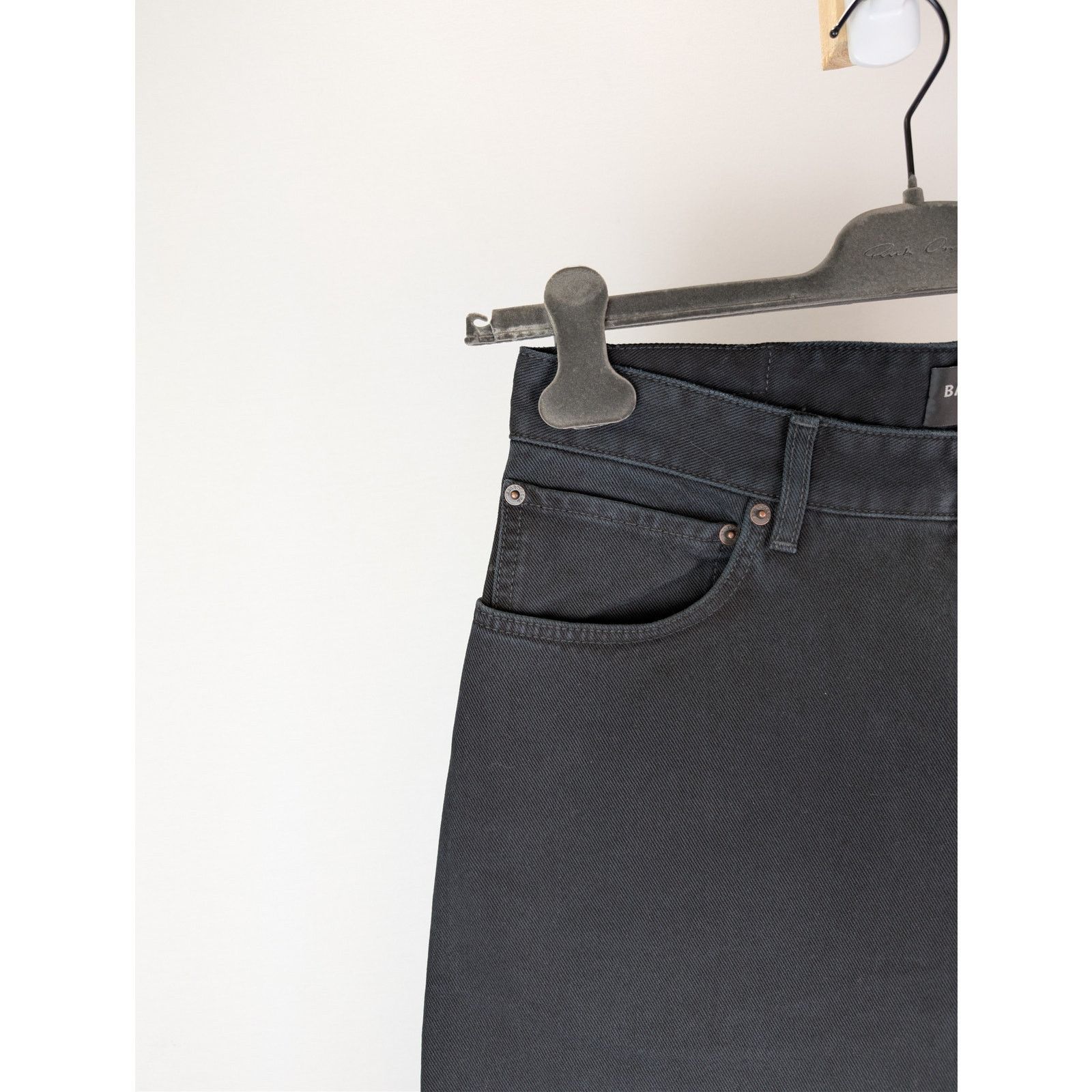 Balenciaga o1rshd1 Left Hand Denim Baggy Pants in Sunbleached Black Size US 34 / EU 50 - 5 Thumbnail