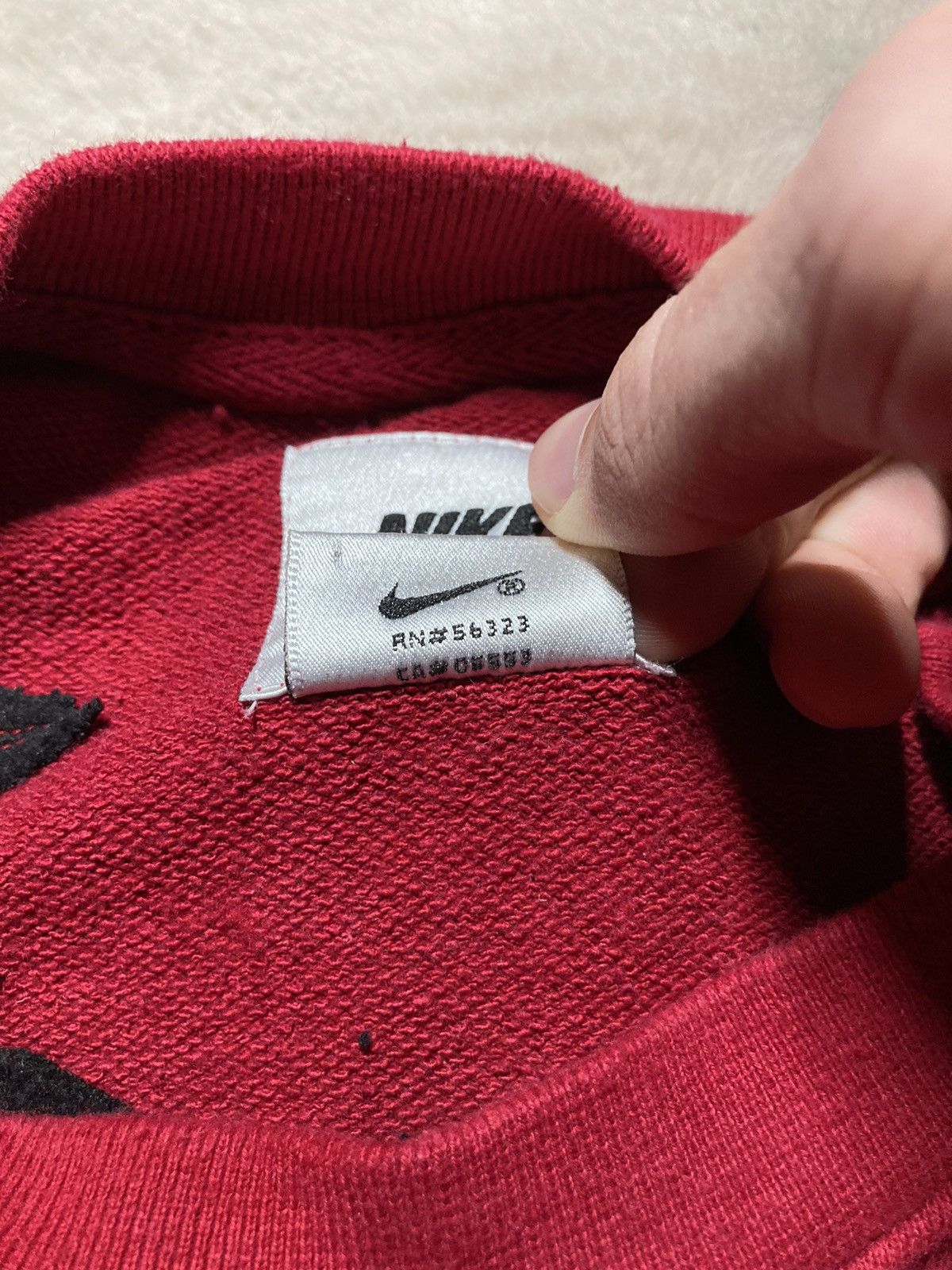 Nike × Vintage ⛩️Nike sweatshirt custom vintage y2k eye boxy distressed rare Size US L / EU 52-54 / 3 - 14 Thumbnail