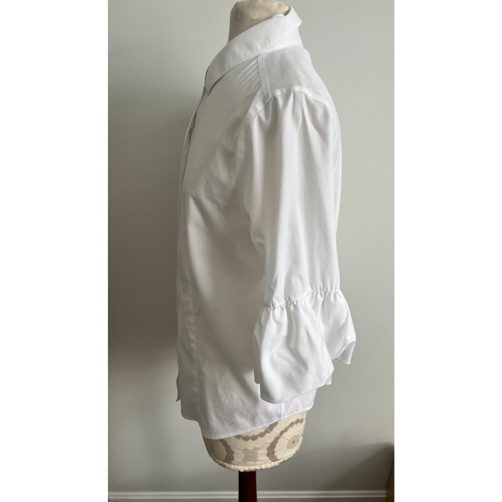 Chicos Chicos Women's Puff Sleeve Button Up Blouse Size 0 (US S) Size S / US 4 / IT 40 - 4 Thumbnail