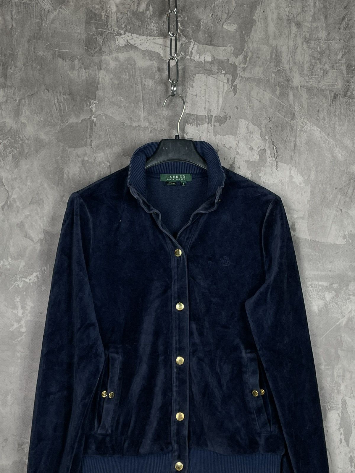 Polo Ralph Lauren Polo Ralph Lauren Velour Luxury Button Ups Sweatshirt Size S / US 4 / IT 40 - 2 Thumbnail