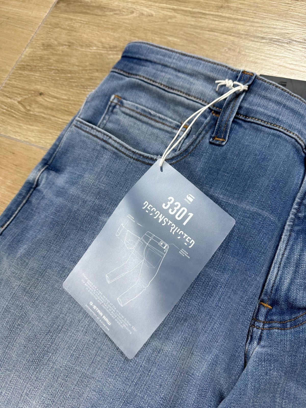 G-Star NEW🏷️ G-Star Raw 3301 Deconstructed Skinny Denim Jeans Size US 32 / EU 48 - 4 Thumbnail
