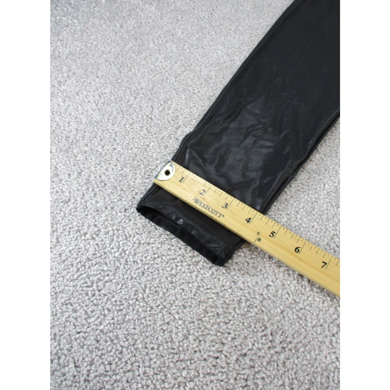 Spanx Spanx Leggings Womens 1X Black Faux Leather Size 40" / US 18 - 4 Thumbnail