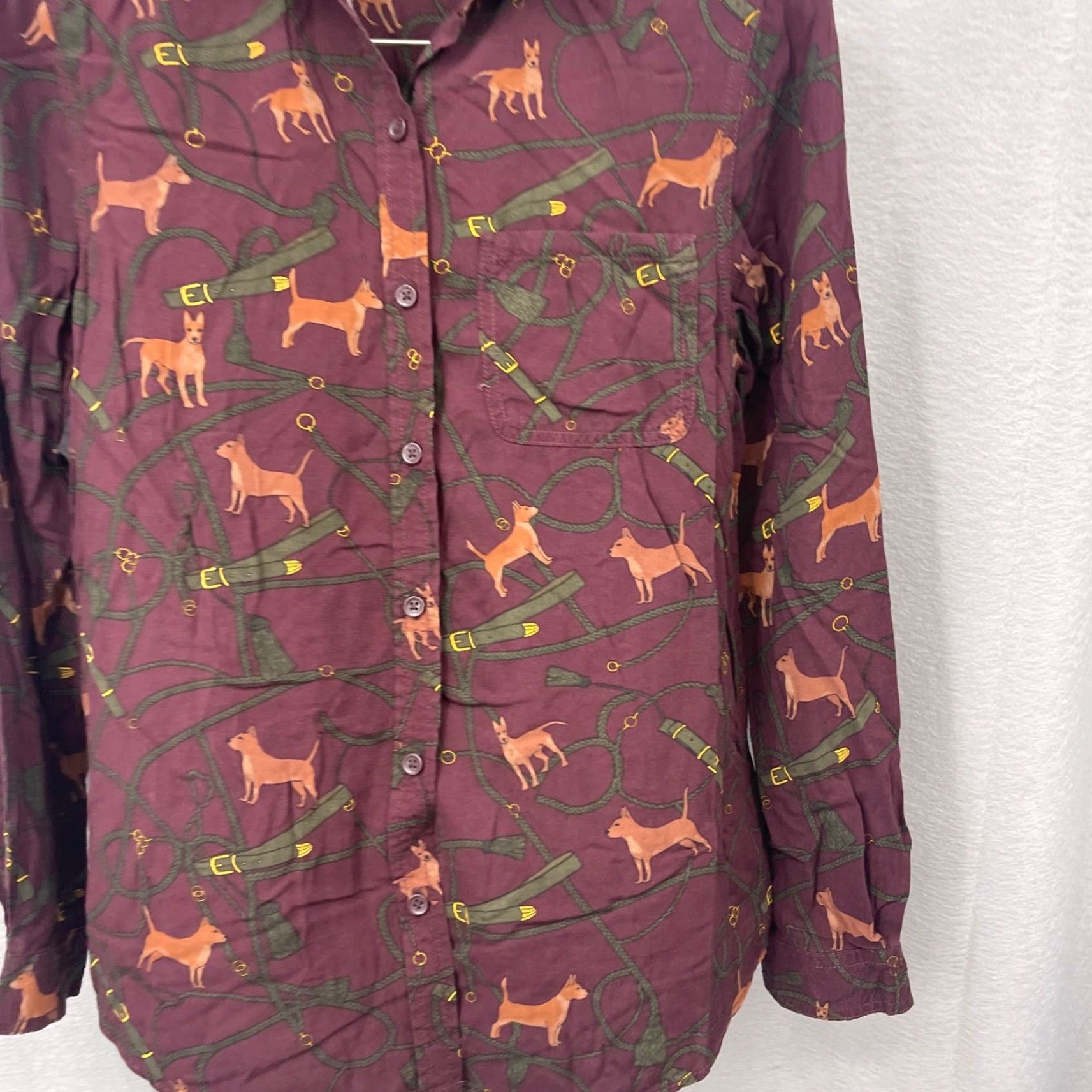 Vintage VINTAGE Beach Lunch Lounge Blouse Womens XS Horse Equestrian Cottagecore Boho Country Size XS / US 0-2 / IT 36-38 - 3 Thumbnail