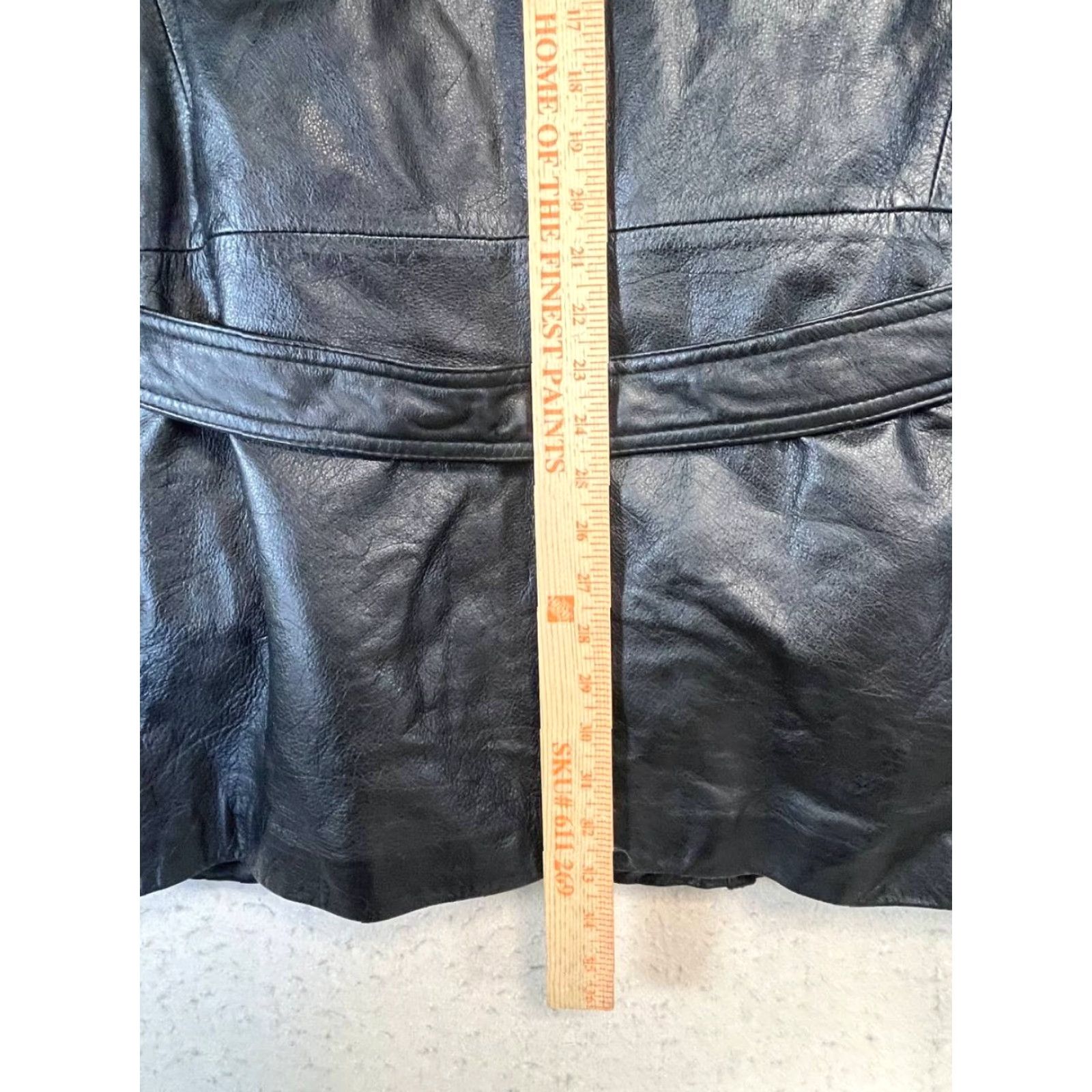 Vintage VINTAGE Wilsons Black Leather Insulated Lined Belted Heavy Jacket Parka Men Size L Size US L / EU 52-54 / 3 - 5 Thumbnail