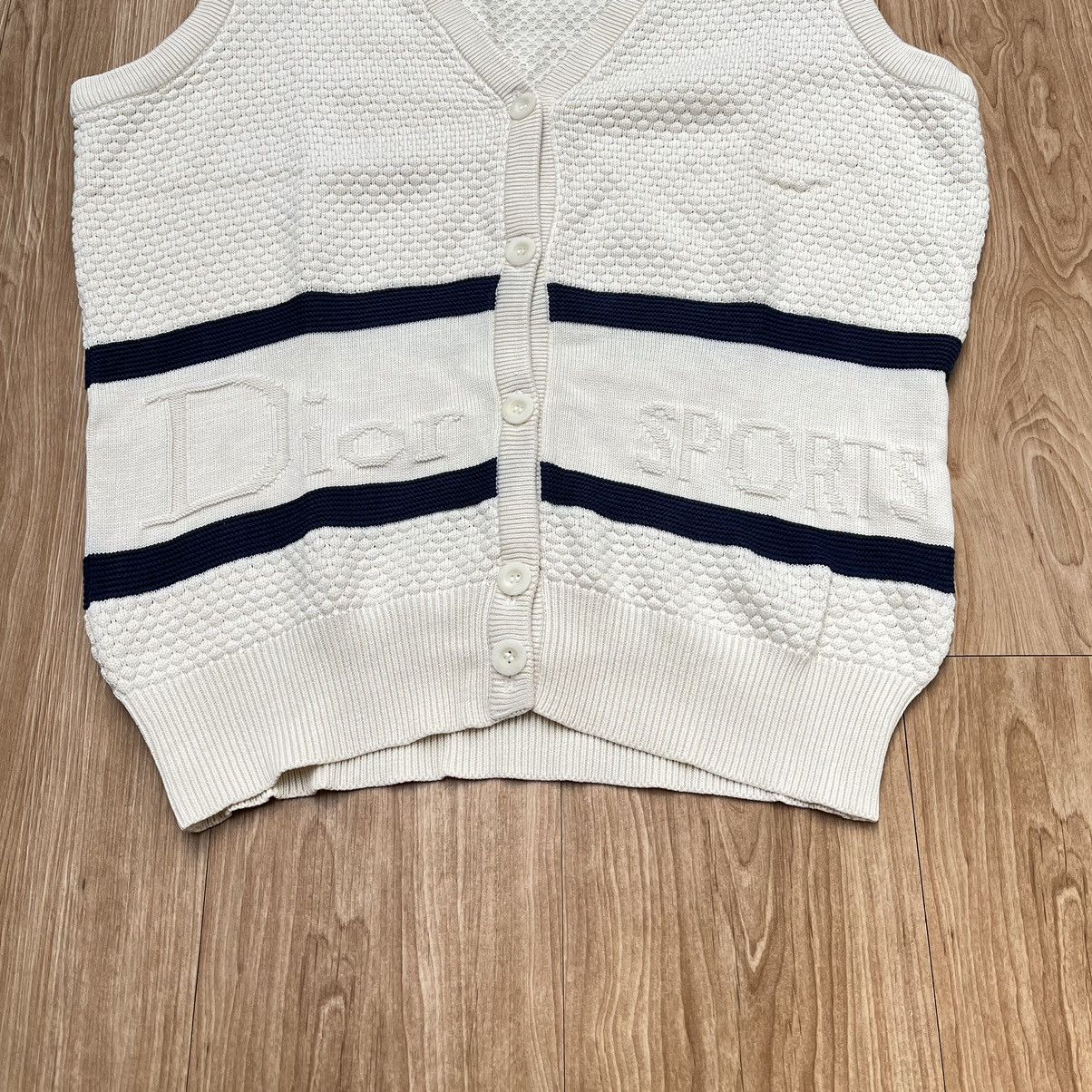 Christian Dior Monsieur × Designer Christian Dior Sports Vest Knitwear Big Script Logo UNISEX Size US M / EU 48-50 / 2 - 4 Thumbnail