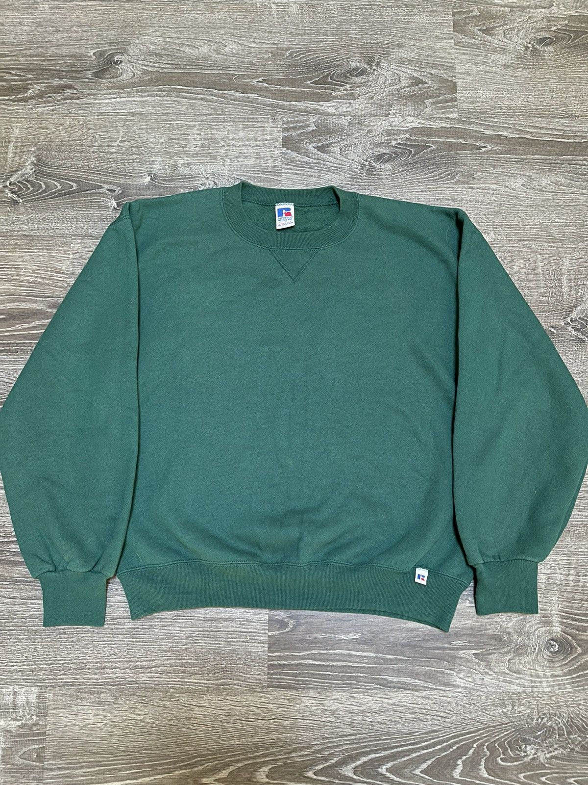 Russell Athletic × Vintage Vintage Russell Athletic Forest Green Crewneck Sweatshirt Size US M / EU 48-50 / 2 - 1 Thumbnail