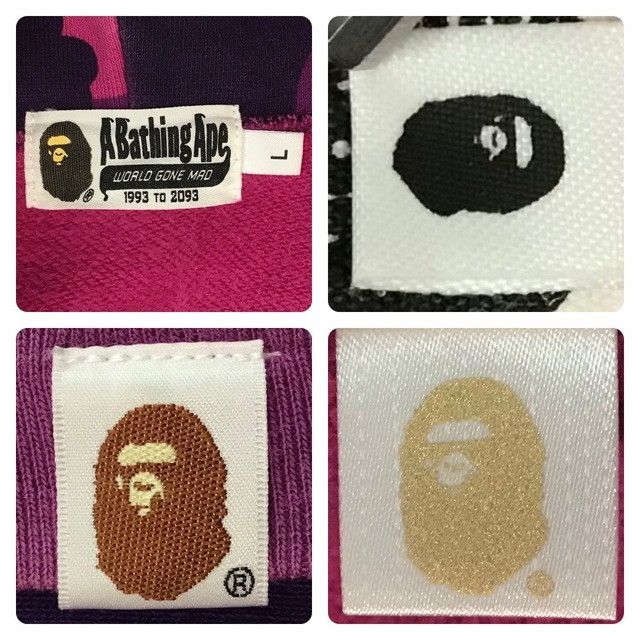 Bape BAPE logo pullover hoodie purple camo a bathing ape Size US L / EU 52-54 / 3 - 7 Thumbnail