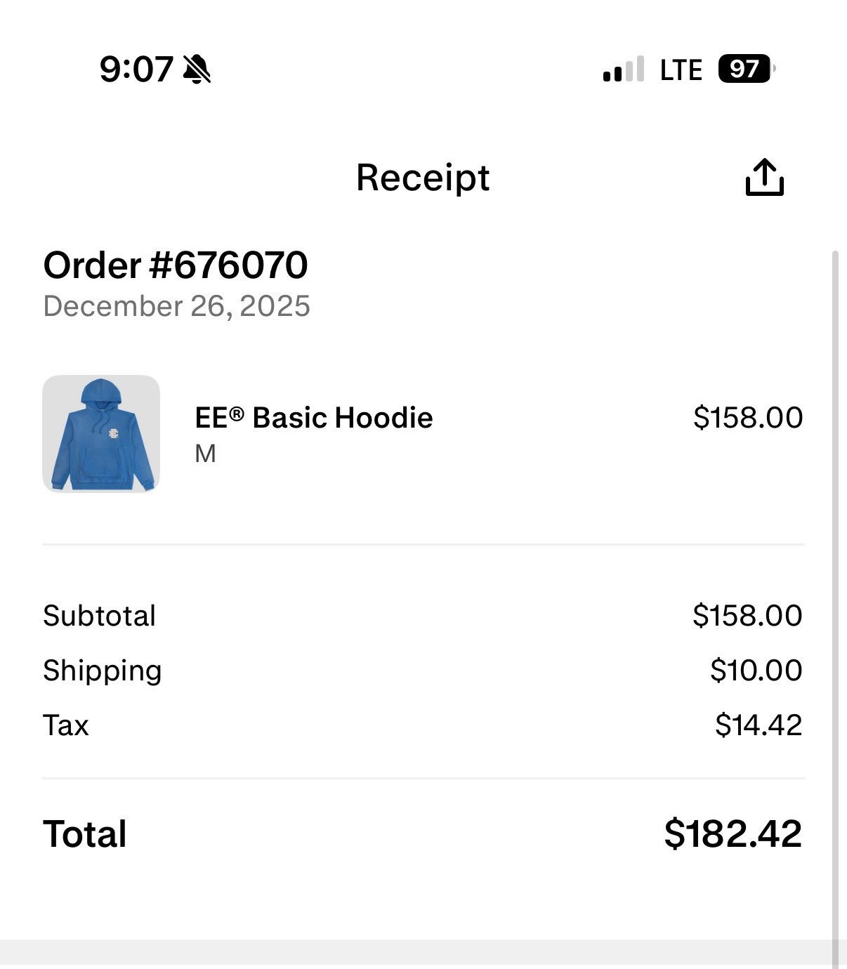 Eric Emanuel EE basic hoodie faded eric emmanuel brand new size medium Size US M / EU 48-50 / 2 - 6 Thumbnail