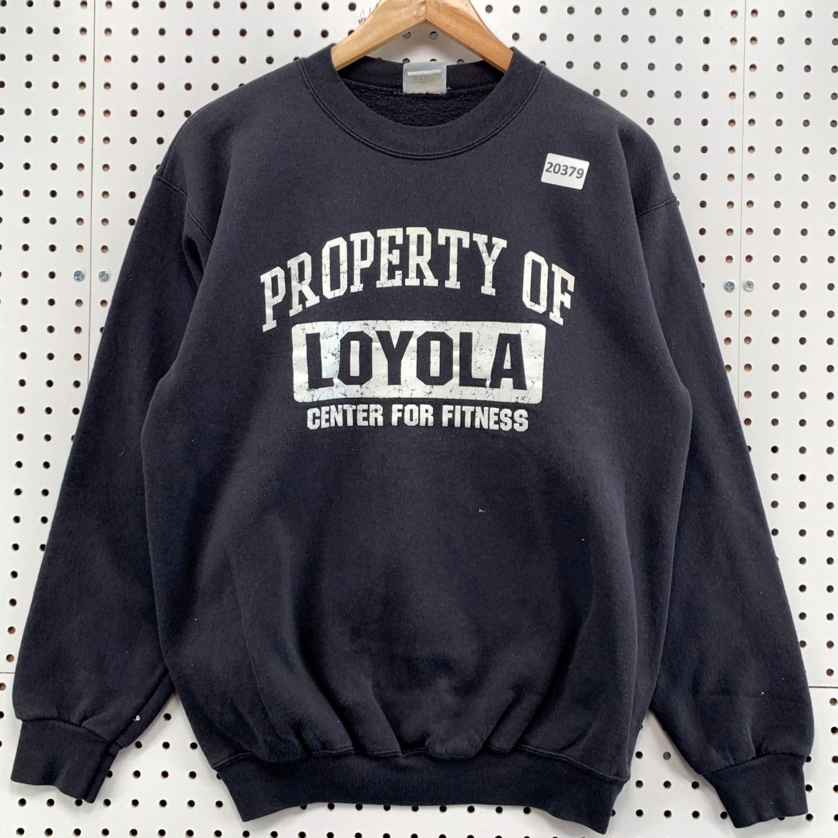 Vintage Loyola University Sweatshirt Mens Medium Black Crewneck Pullover Faded 21x27 Size US M / EU 48-50 / 2 - 5 Thumbnail