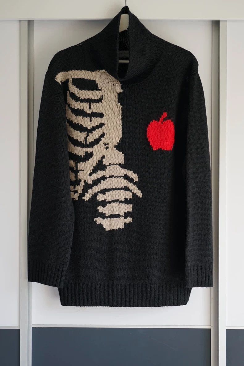 Yohji Yamamoto Yohji Yamamoto Skeleton Sweater with Apple