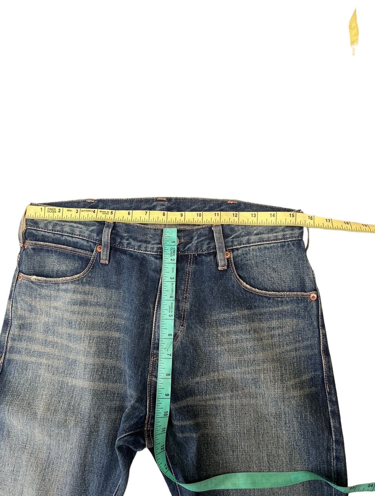 Vintage Dirty Mud Acoustic Japan Denim Selvedge Jeans Flare Size US 30 / EU 46 - 3 Thumbnail